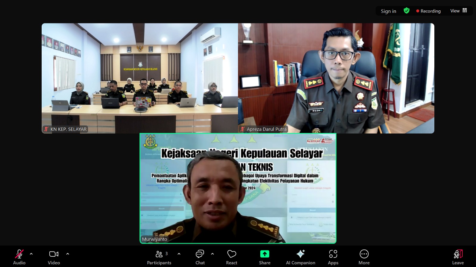 Bimbingan Teknis CPNS Kejaksaan Negeri Kepulauan Selayar tentang Pemanfaatan Aplikasi SIPUSJAKIN Sistem Informasi Perpustakaan Jaksa Indonesia dan BUPINSA Buku Pintar Adhyaksa