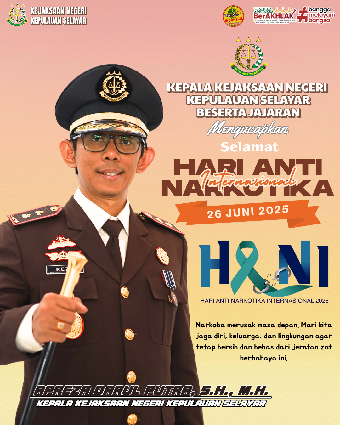 Selamat Hari Anti Narkotika Internasional 2025