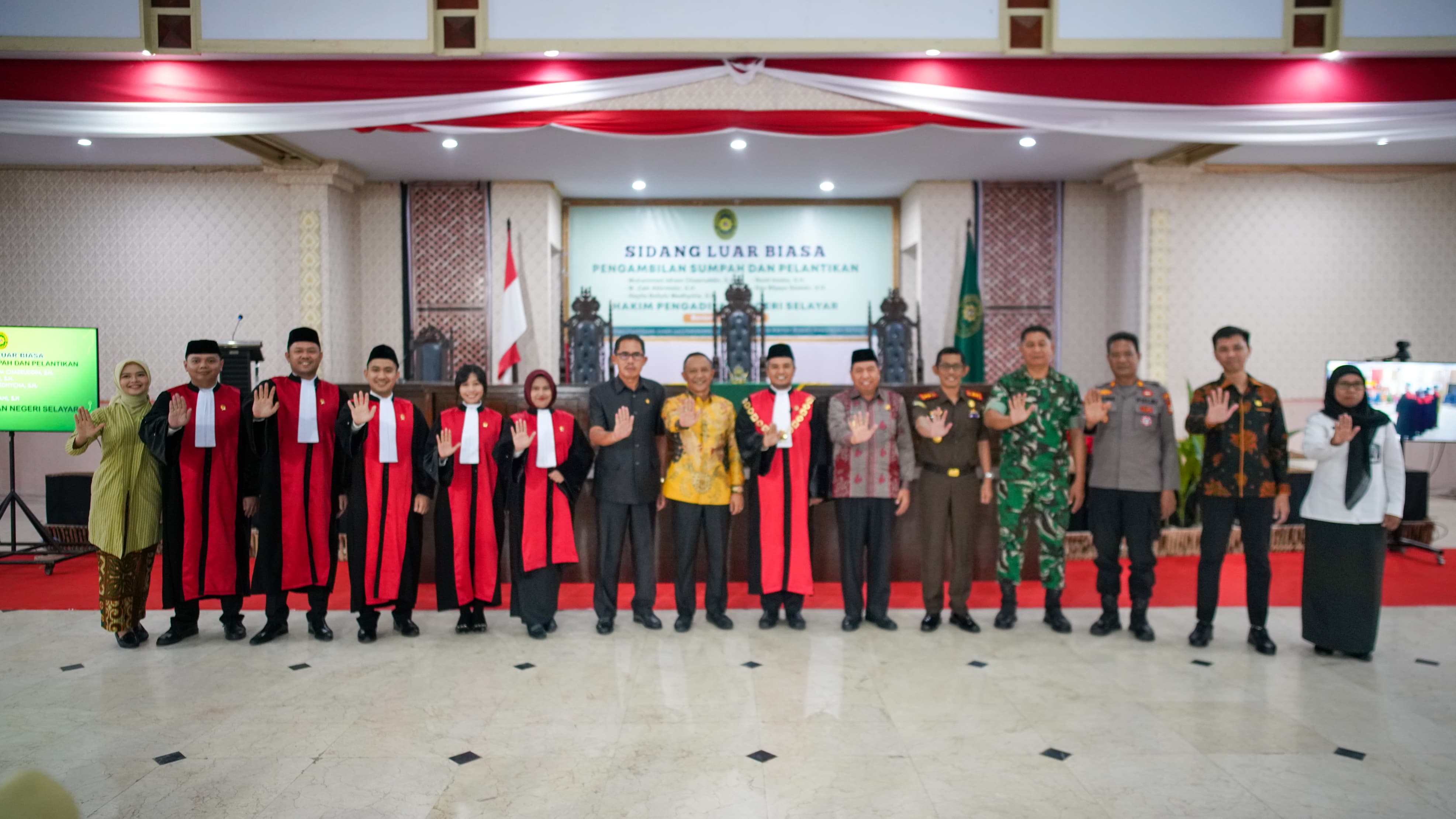 Pengambilan Sumpah daan Pelantikan Hakim Pengadilan Negeri Di Lingkungan Peradilan Umum