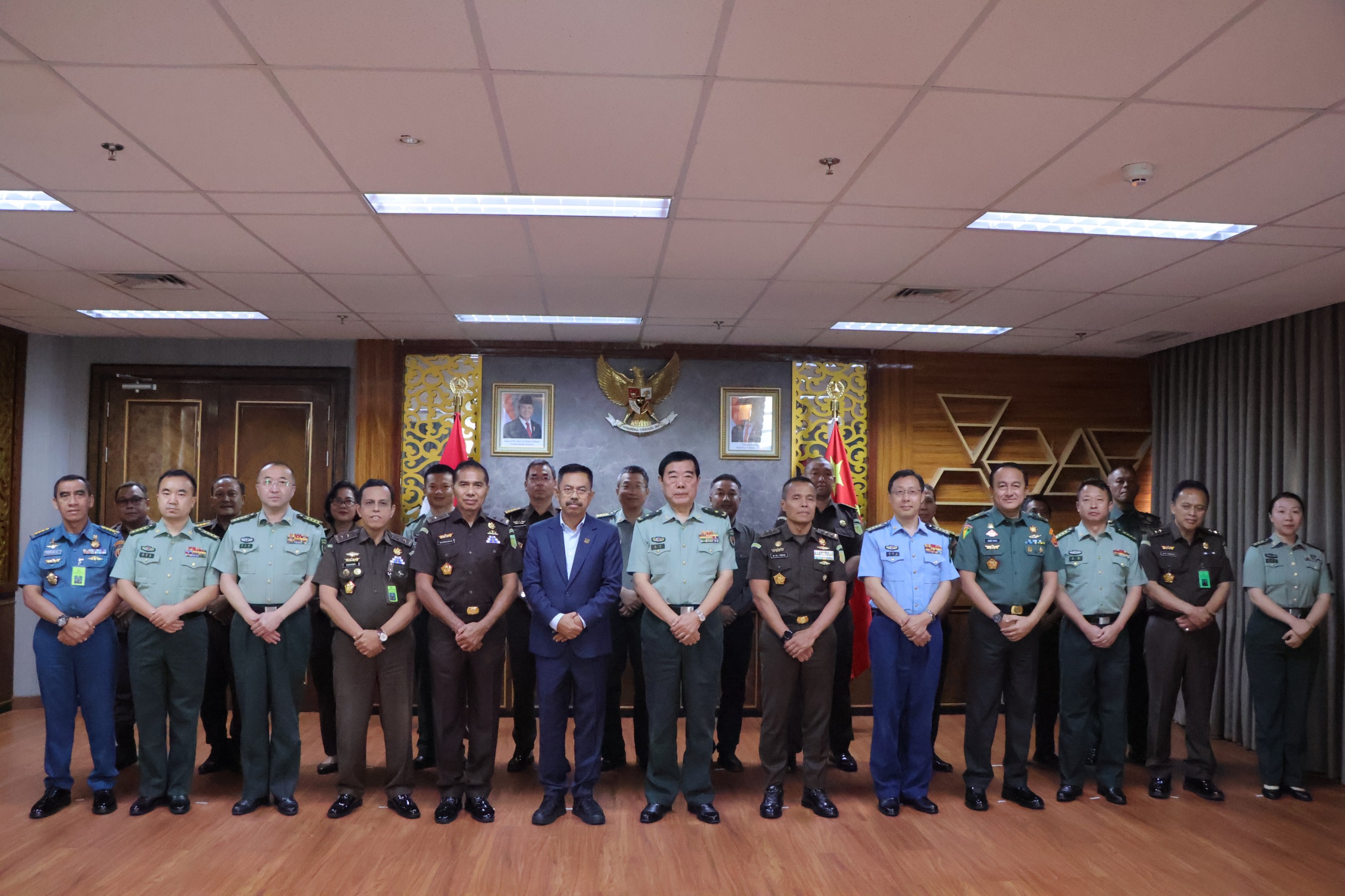 Kunjungan Delegasi Chinese PLA’s Military Procuratorate,  Perkuat Sinergi Penegakan Hukum Melalui JAM PIDMIL