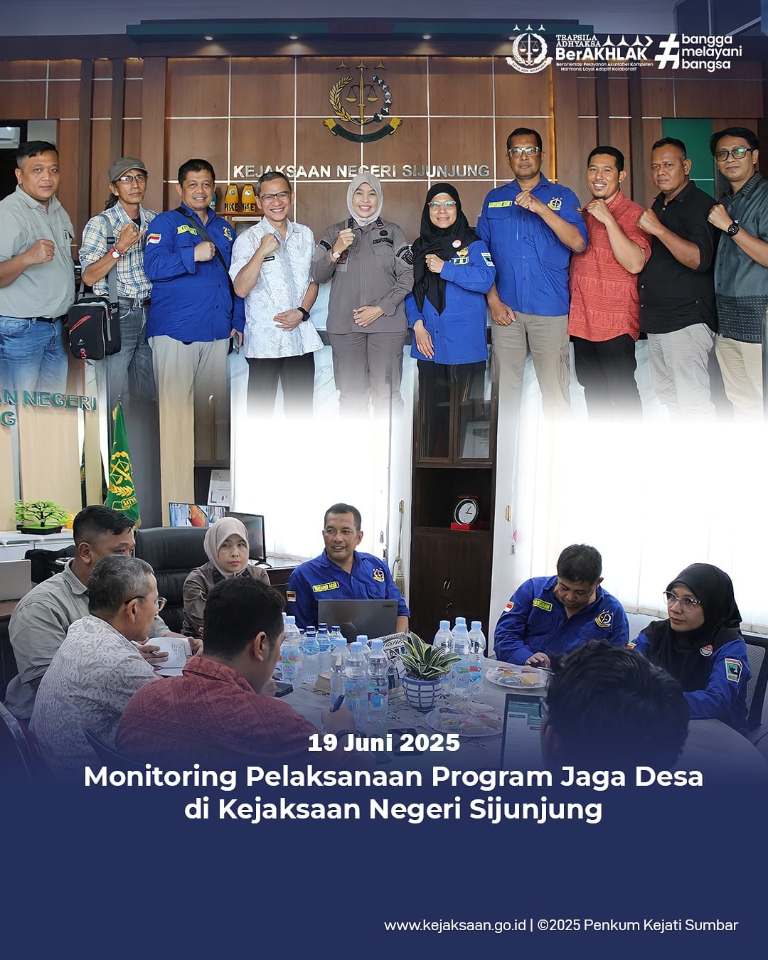 Monitoring dan Evaluasi Program Jaga Desa di Wilayah Kejaksaan Negeri Sijunjung.