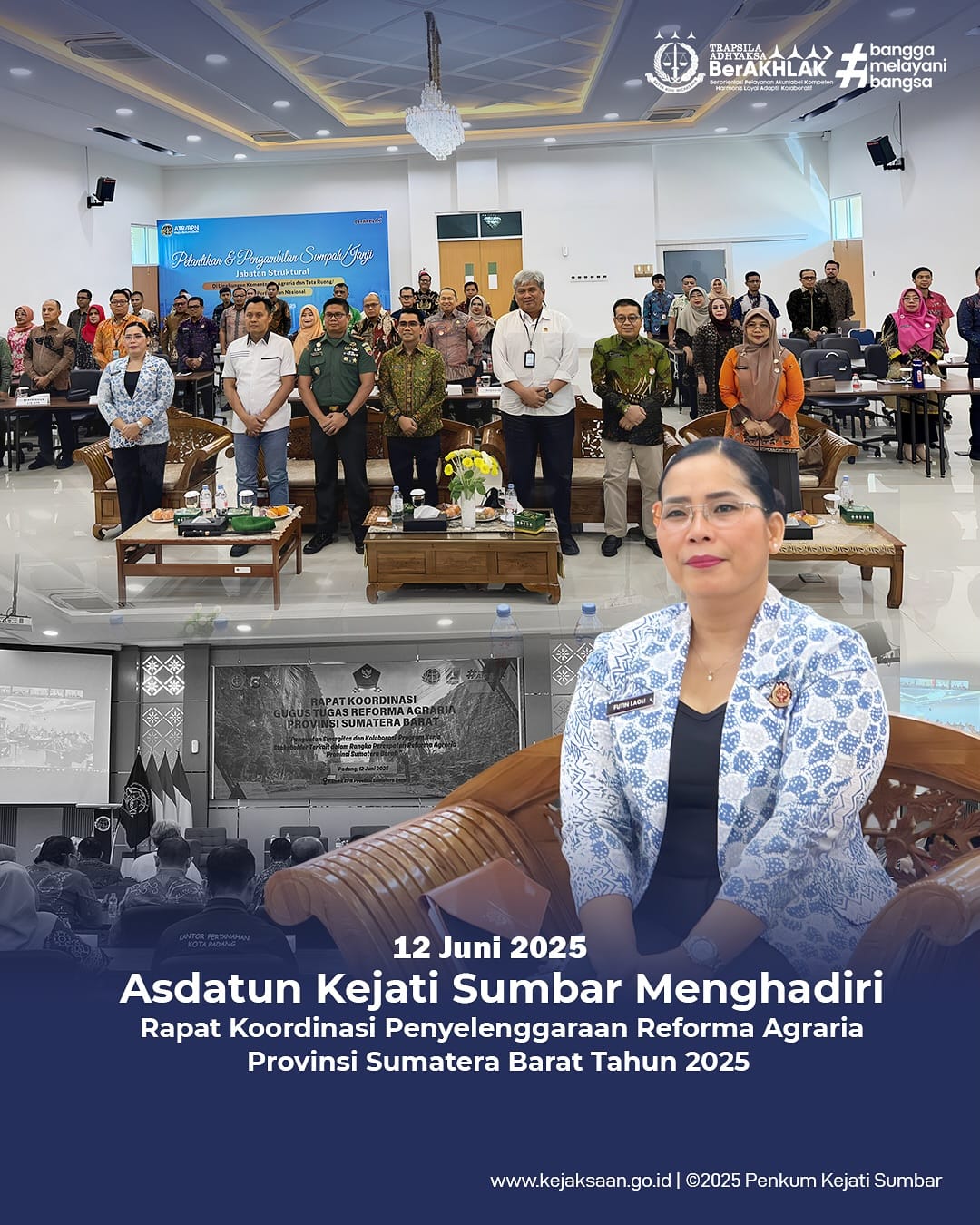 Rapat Koordinasi Penyelenggaraan Reforma Agraria Provinsi Sumatera Barat Tahun 2025