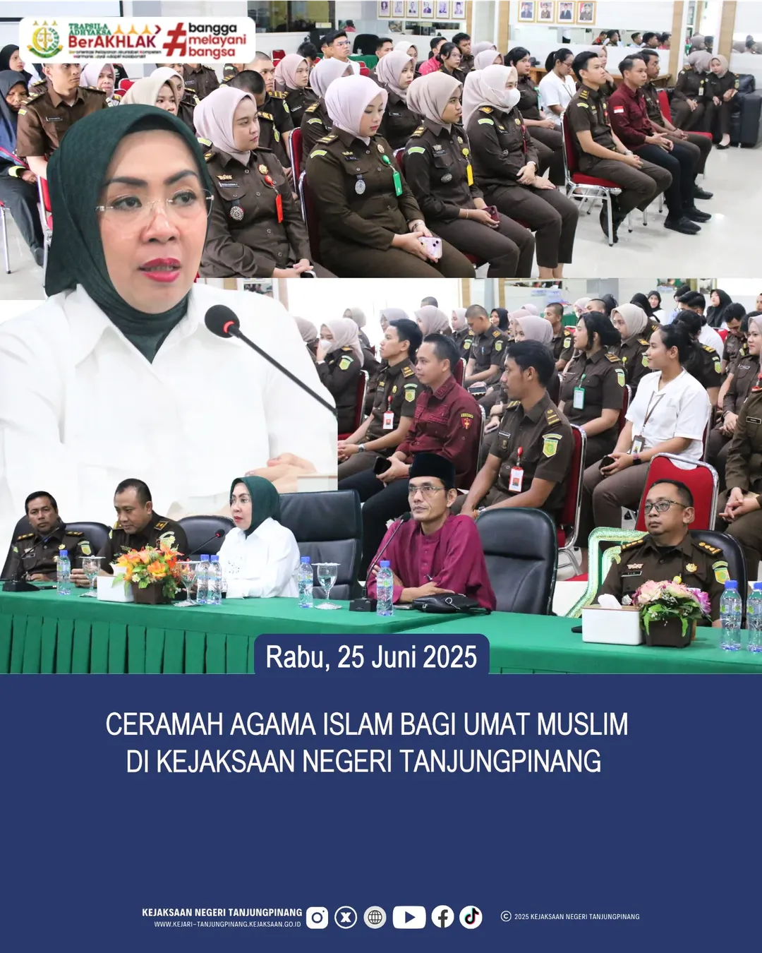 Ceramah Agama Islam Bagi Umat Muslim di Kejaksaan Negeri Tanjungpinang