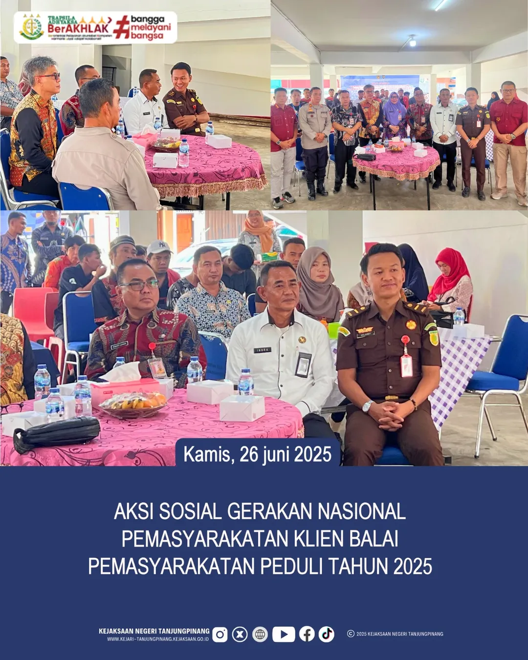 Aksi Sosial Gerakan Nasional Pemasyarakatan Klien Balai Pemasyarakatan Peduli Tahun 2025
