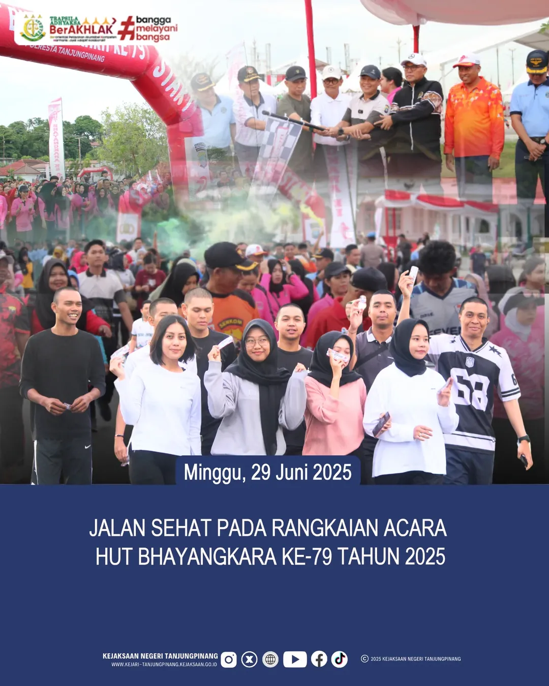 Jalan Sehat Pada Rangkaian Acara Hut Bhayangkara Ke-79 Tahun 2025