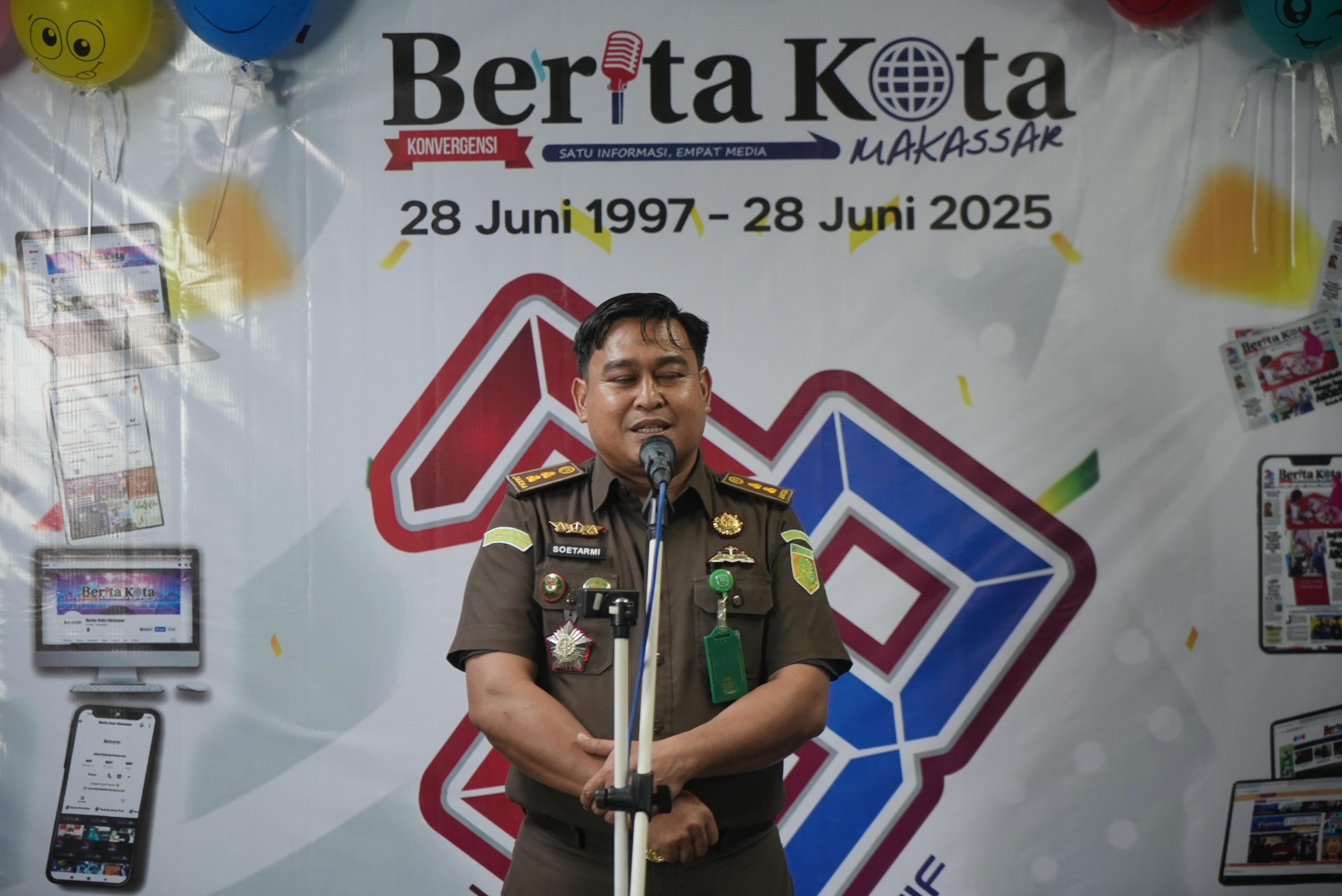HUT ke-28 Harian Berita Kota Makassar, Kasipenkum Kejati Sulsel: Semoga Jadi Media yang Tangguh dan Adaptif