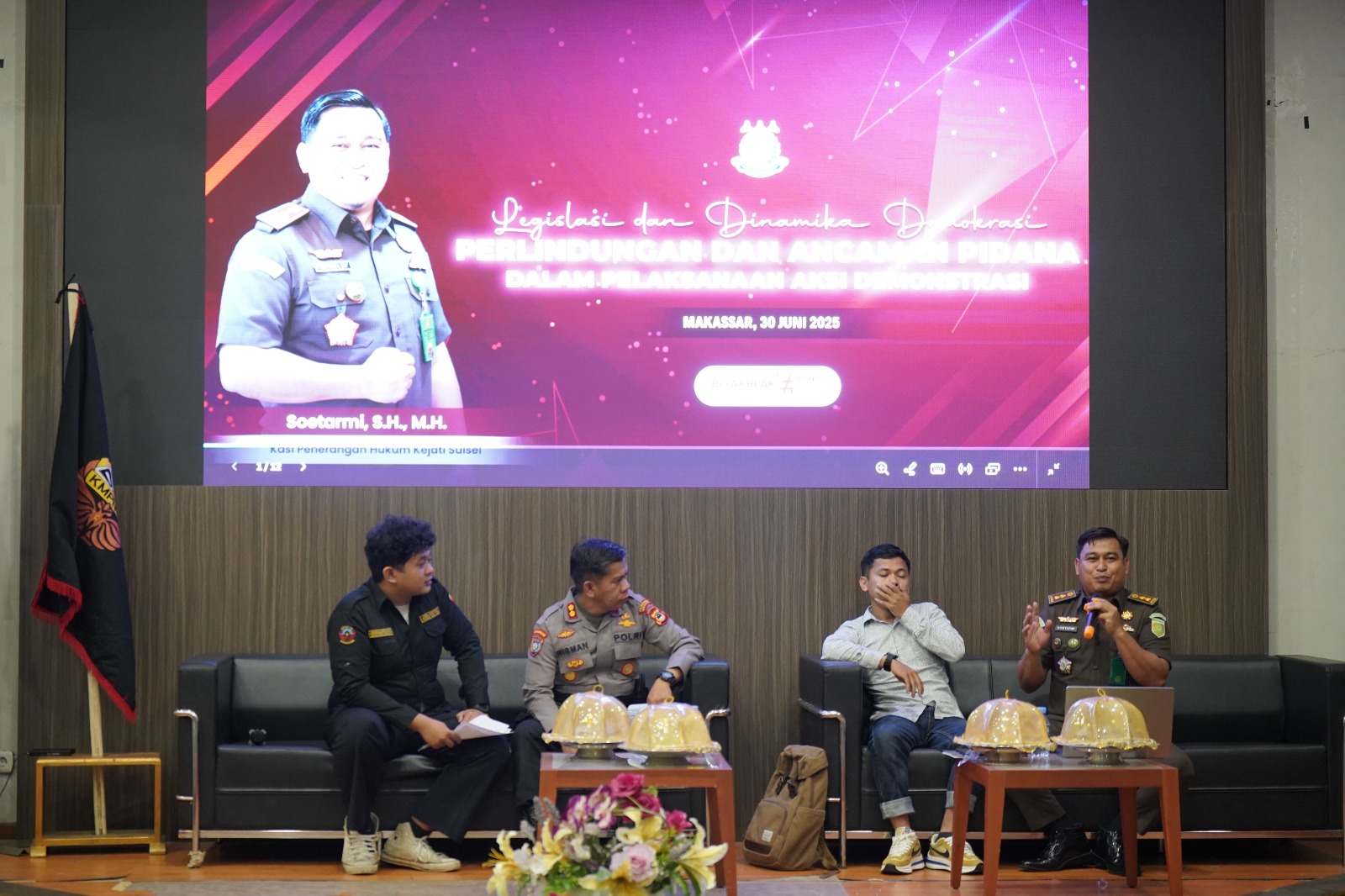 Kasipenkum Kejati Sulsel Jadi Narasumber Seminar Nasional Terkait Aksi Demonstrasi di PNUP, Bahas Perlindungan dan Ancaman Pidana