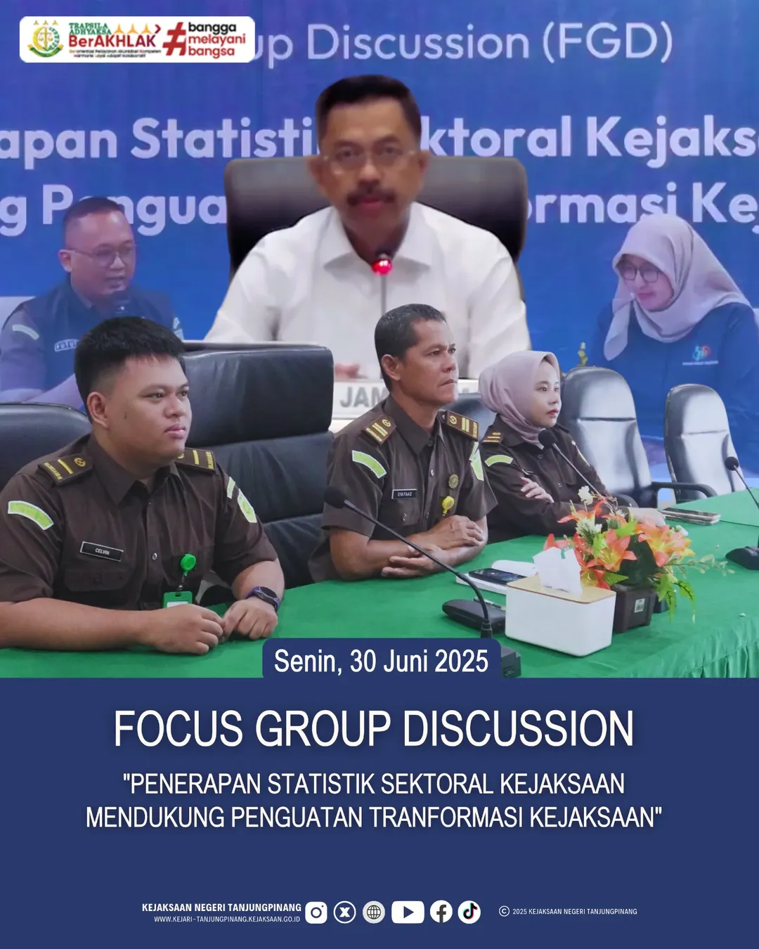 Focus Group DiscussionPenerapan Statistik Sektoral Kejaksaan Mendukung Penguatan Transformasi Kejaksaan