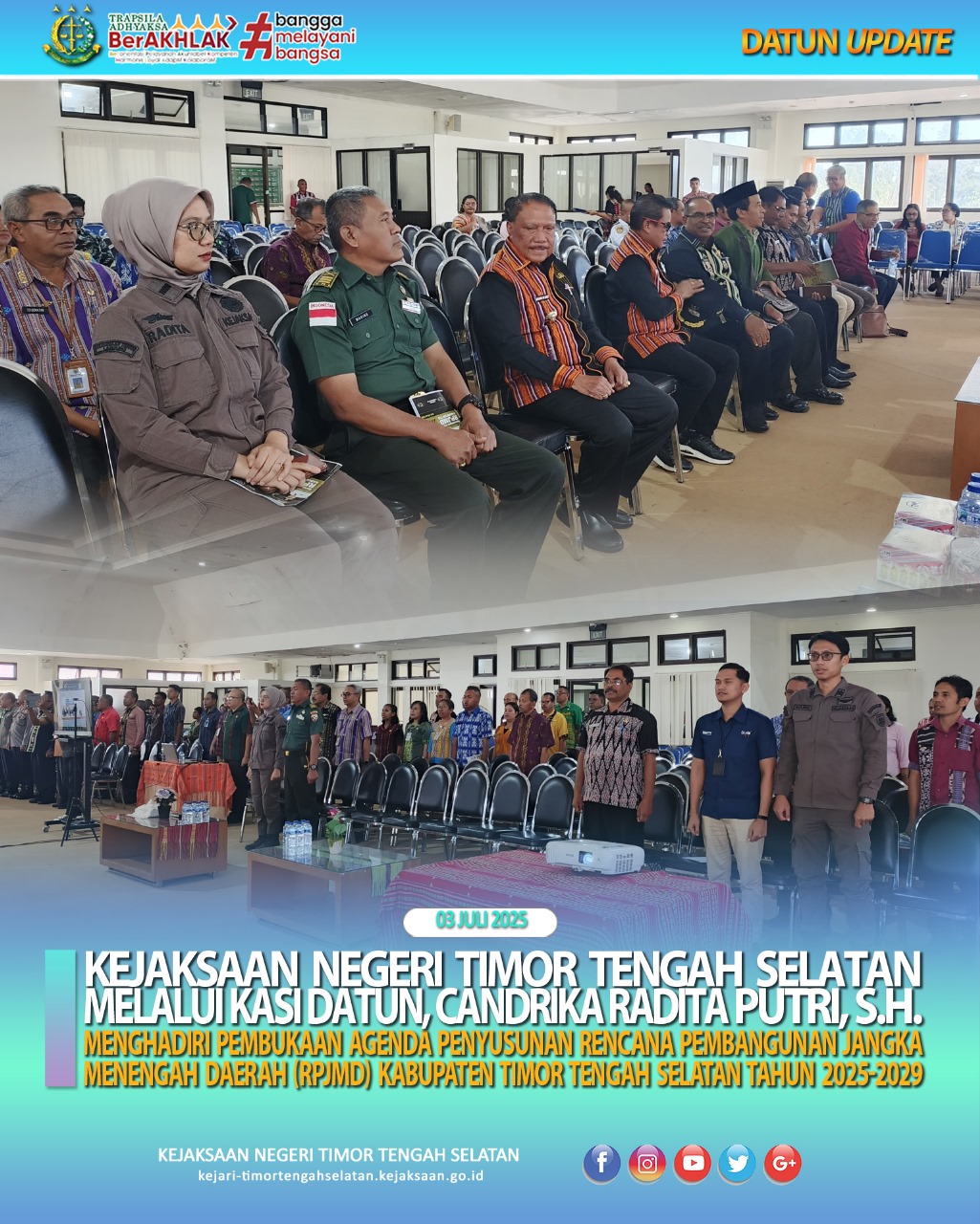 acara Pembukaan Penyusunan Rencana Pembangunan Jangka Menengah Daerah RPJMD) Kabupaten Timor Tengah Selatan Tahun 2025-2029.