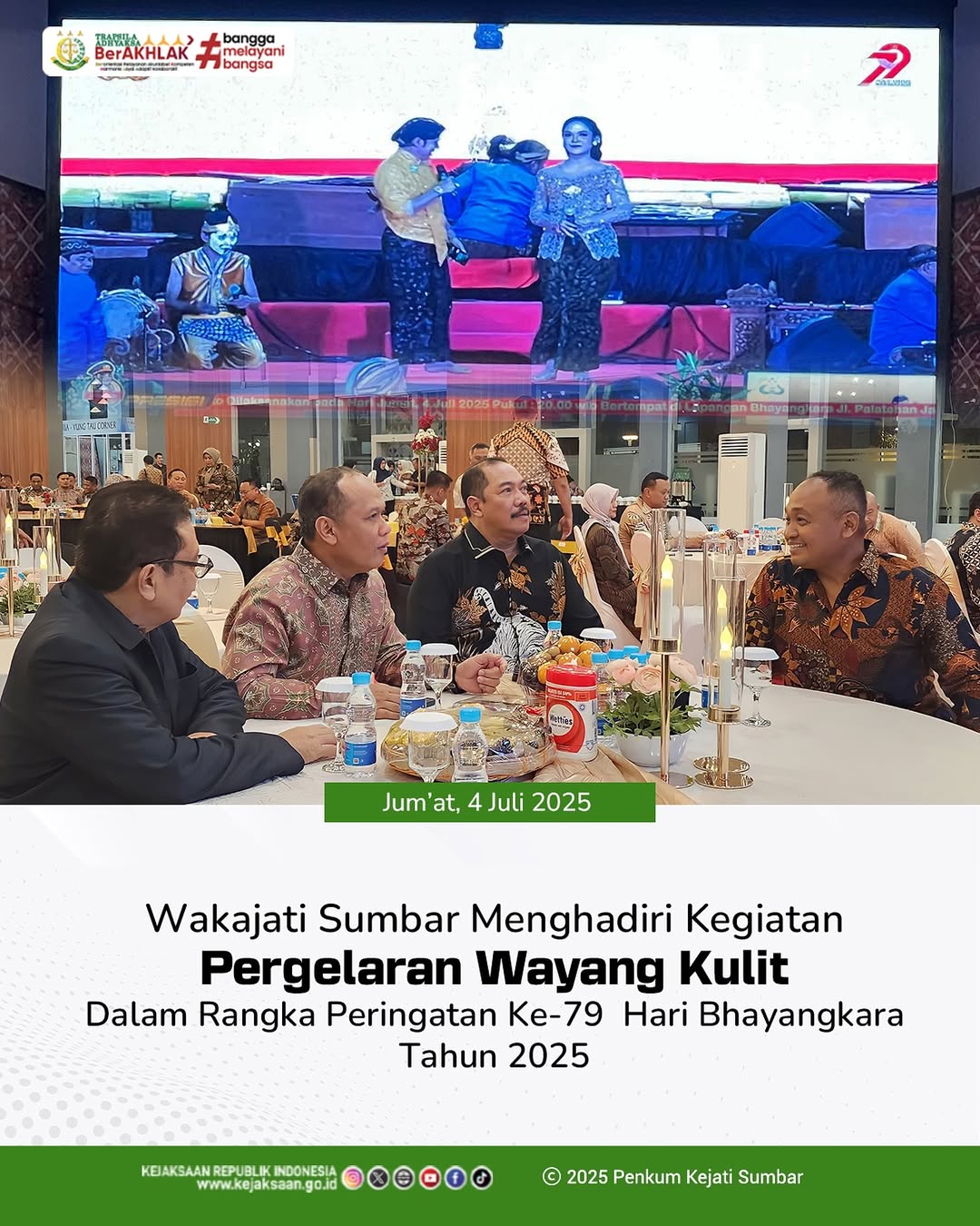 kegiatan Pergelaran Wayang Kulit dalam rangka Peringatan Hari Bhayangkara ke-79 Tahun 2025
