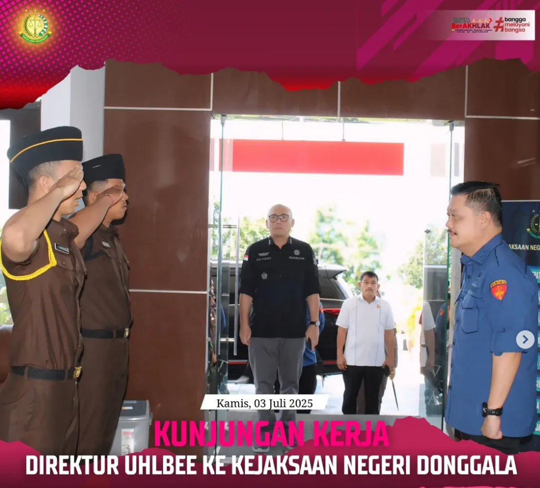 KUNJUNGAN KERJA DIREKTUR UHLBEE KE KEJAKSAAN NEGERI DONGGALA