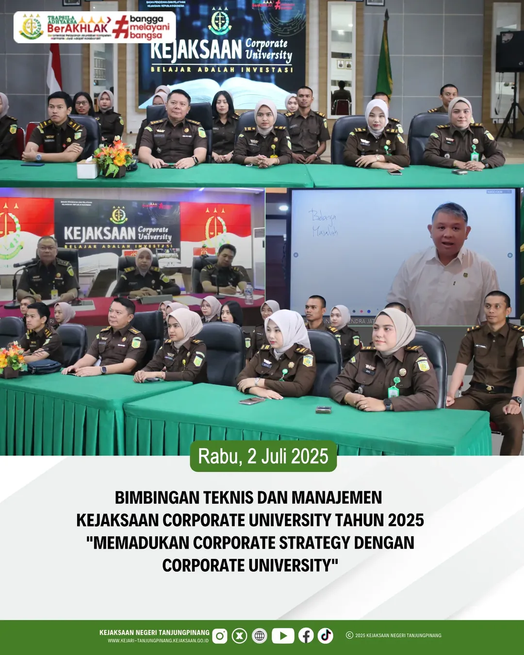 Bimbingan Teknik dan Manajemen Kejaksaan Corporate University Tahun 2025