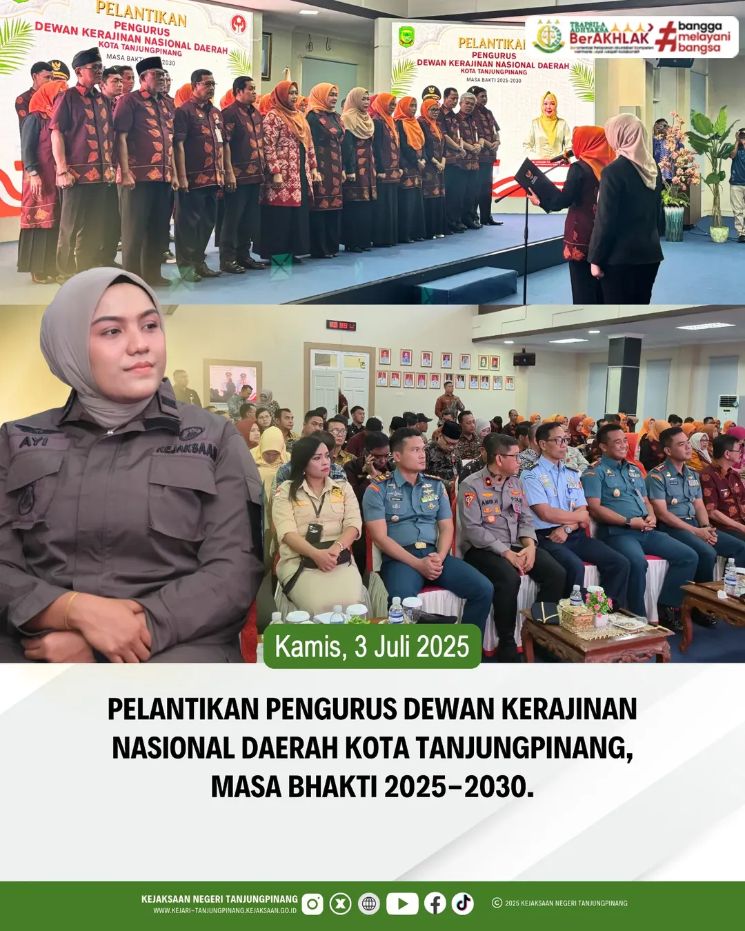 Pelantikan Pengurus Dewan Kerajinan Nasional Daerah Kota Tanjungpinang, Masa Bhakti 2025-2030