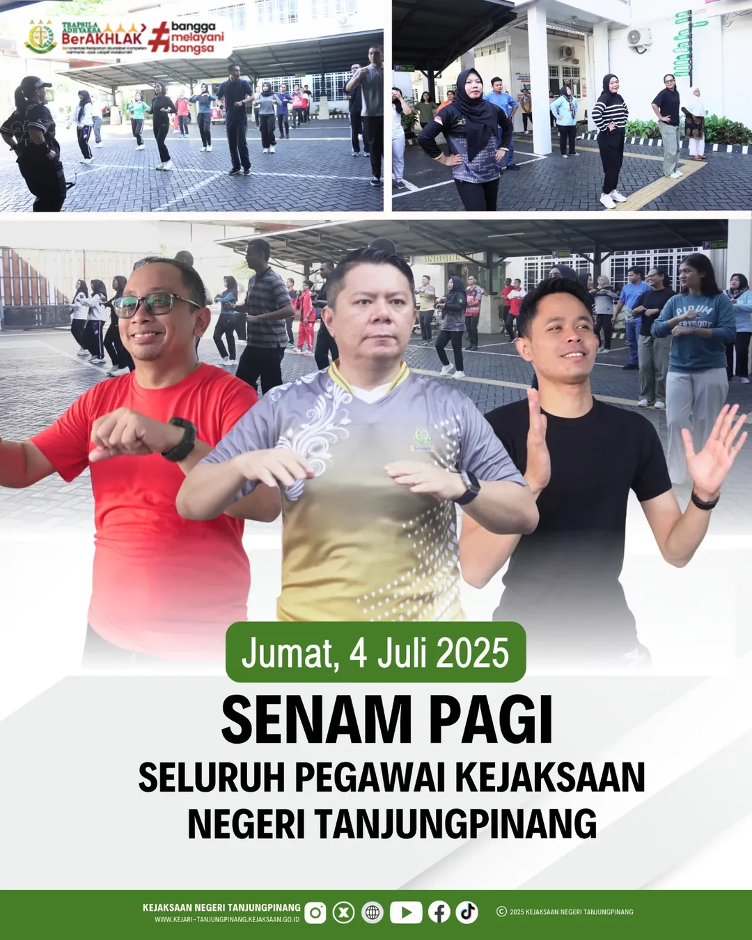 Senam Pagi Seluruh Pegawai Kejaksaan Negeri Tanjungpinang