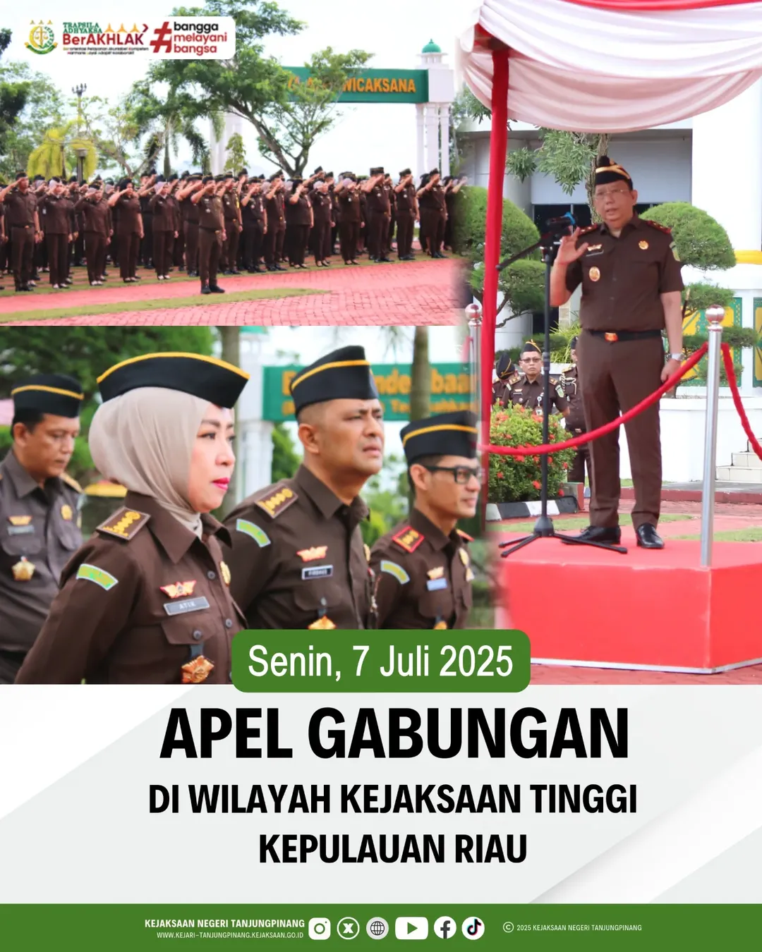 Apel Gabungan di Wilayah Kejaksaan Negeri Tinggi Kepualauan Riau