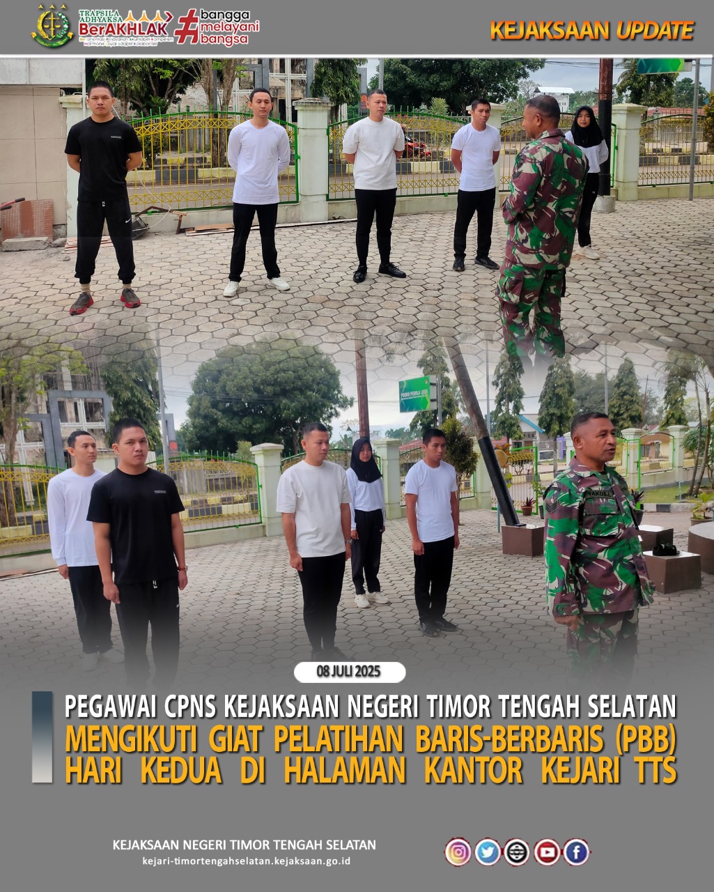 Hari Kedua Giat Pelatihan Baris Berbaris PBB).