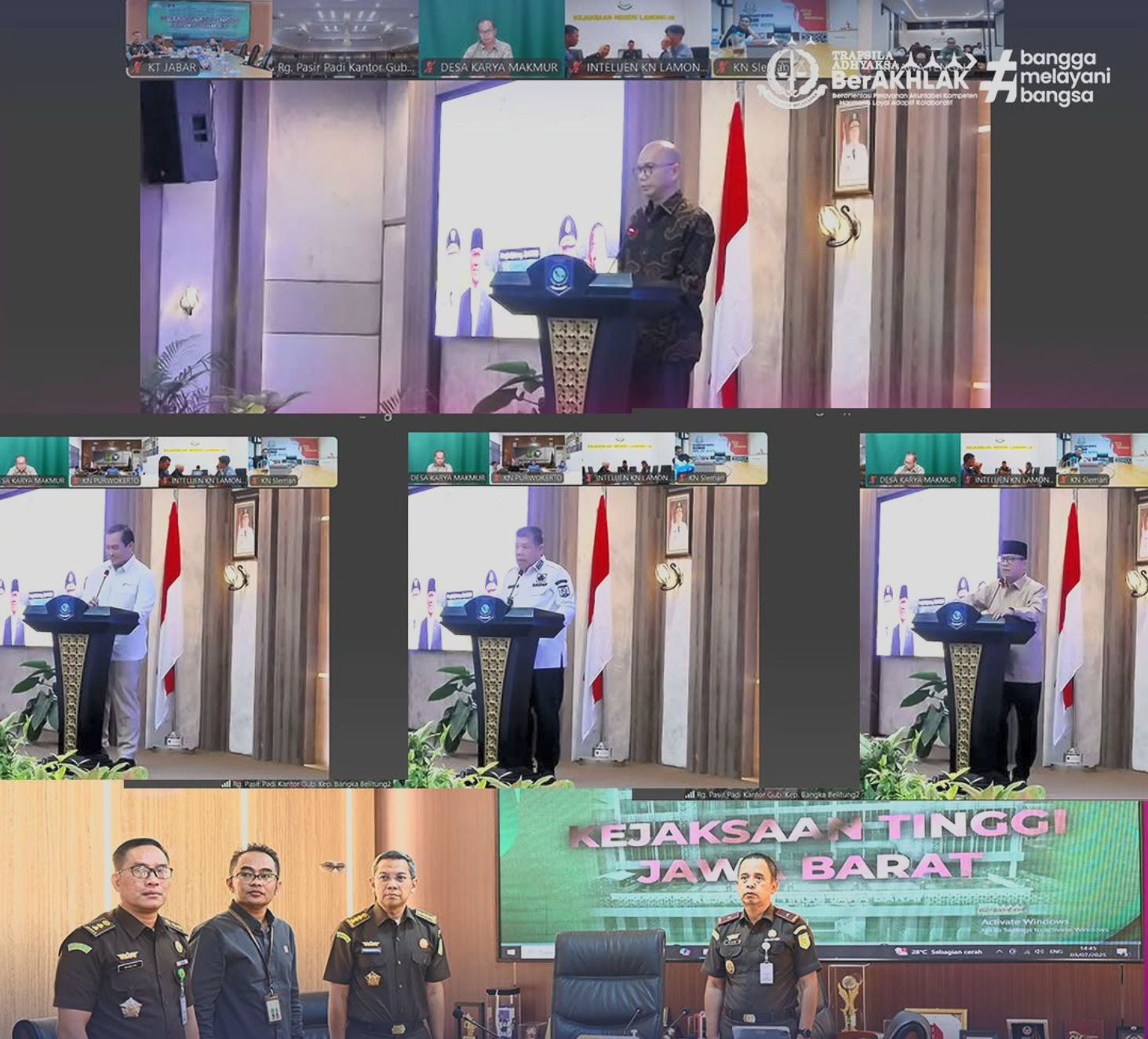Penandatanganan Nota Kesepahaman antara Kejaksaan Negeri Se-wilayah Bangka Belitung dengan Pemerintah Daerah Se-Provinsi Bangka Belitung