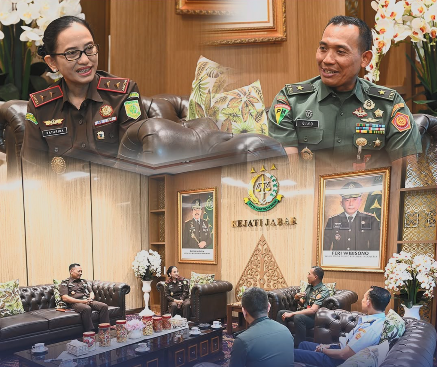 Kajati Jabar menerima Audiensi dari dari Kaotmilti II Jakarta