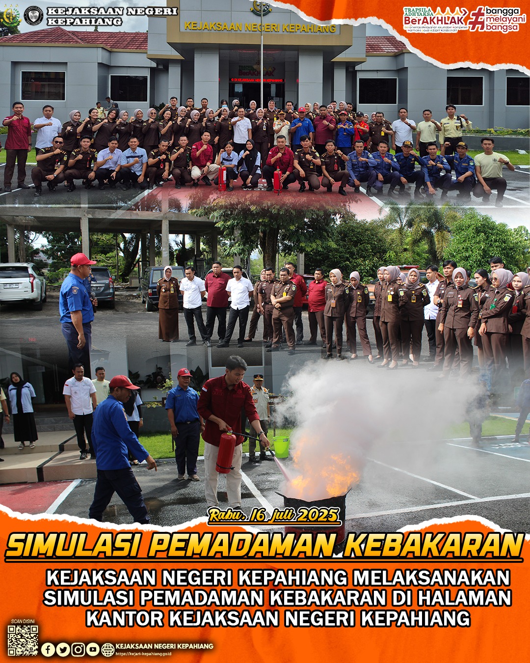SIMULASI PEMADAMAN KEBAKARAN