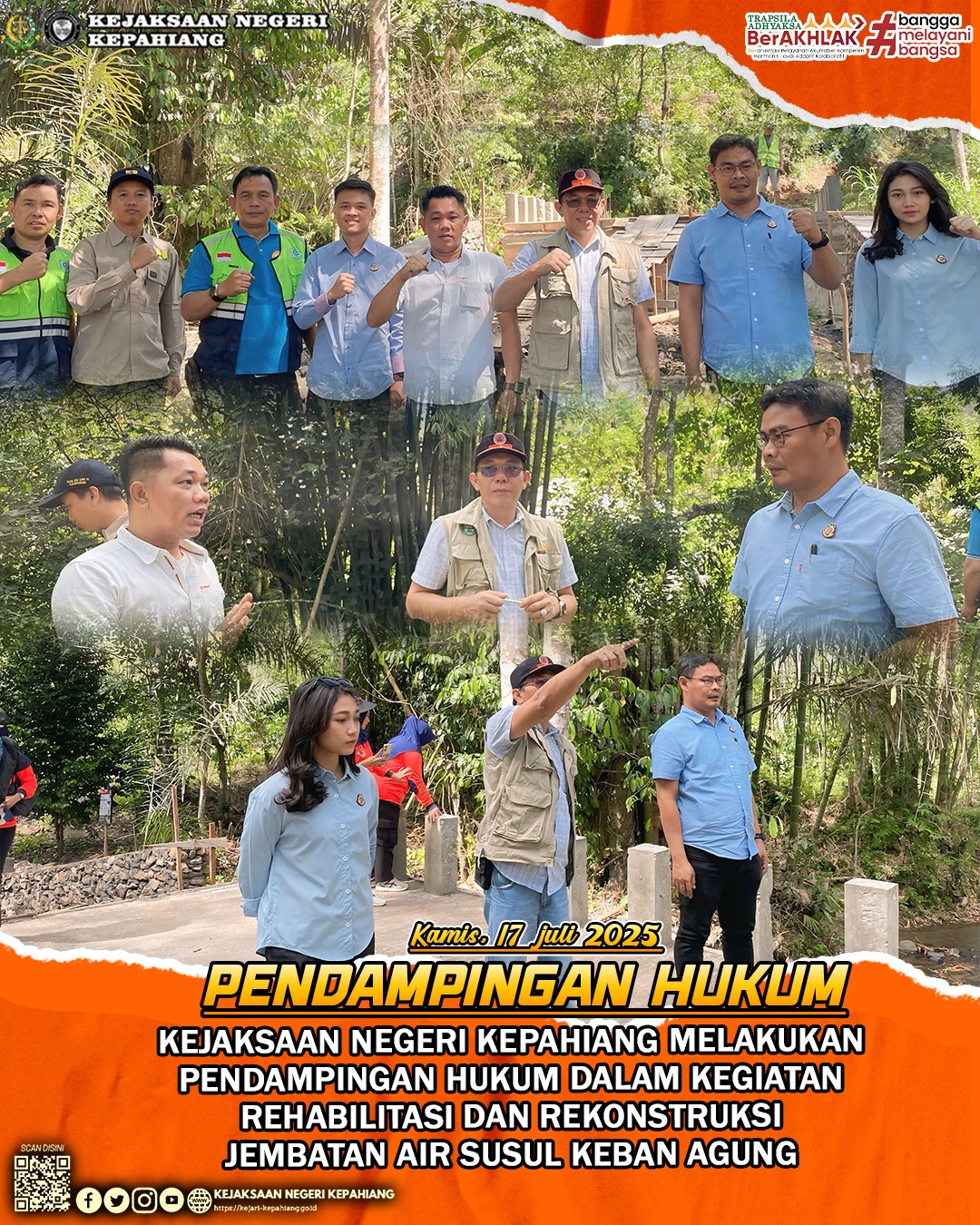 PENDAMPINGAN HUKUM PADA KEGIATAN REHABILITASI DAN REKONSTRUKSI DANA HIBAH BNPB.