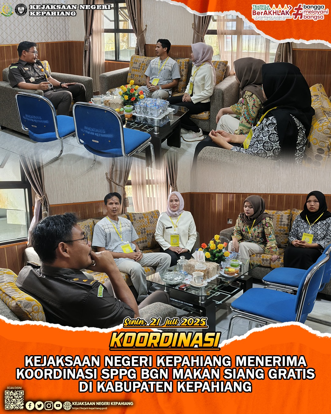 KEJAKSAAN NEGERI KEPAHIANG MENERIMA KOORDINASI SPPG BGN