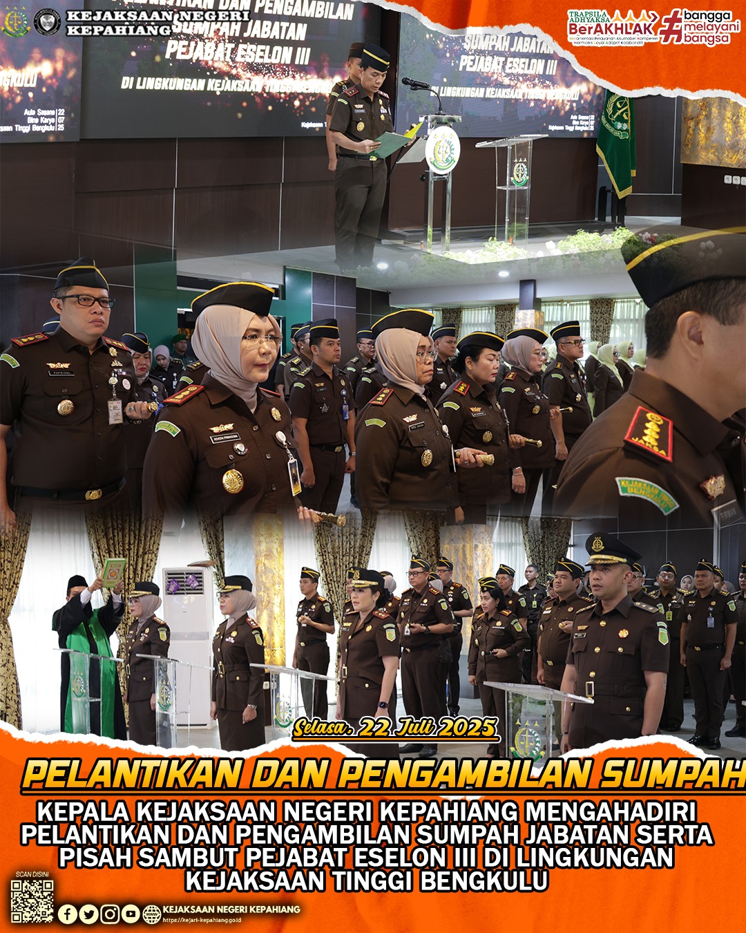 PELANTIKAN DAN PENGAMBILAN SUMPAH
