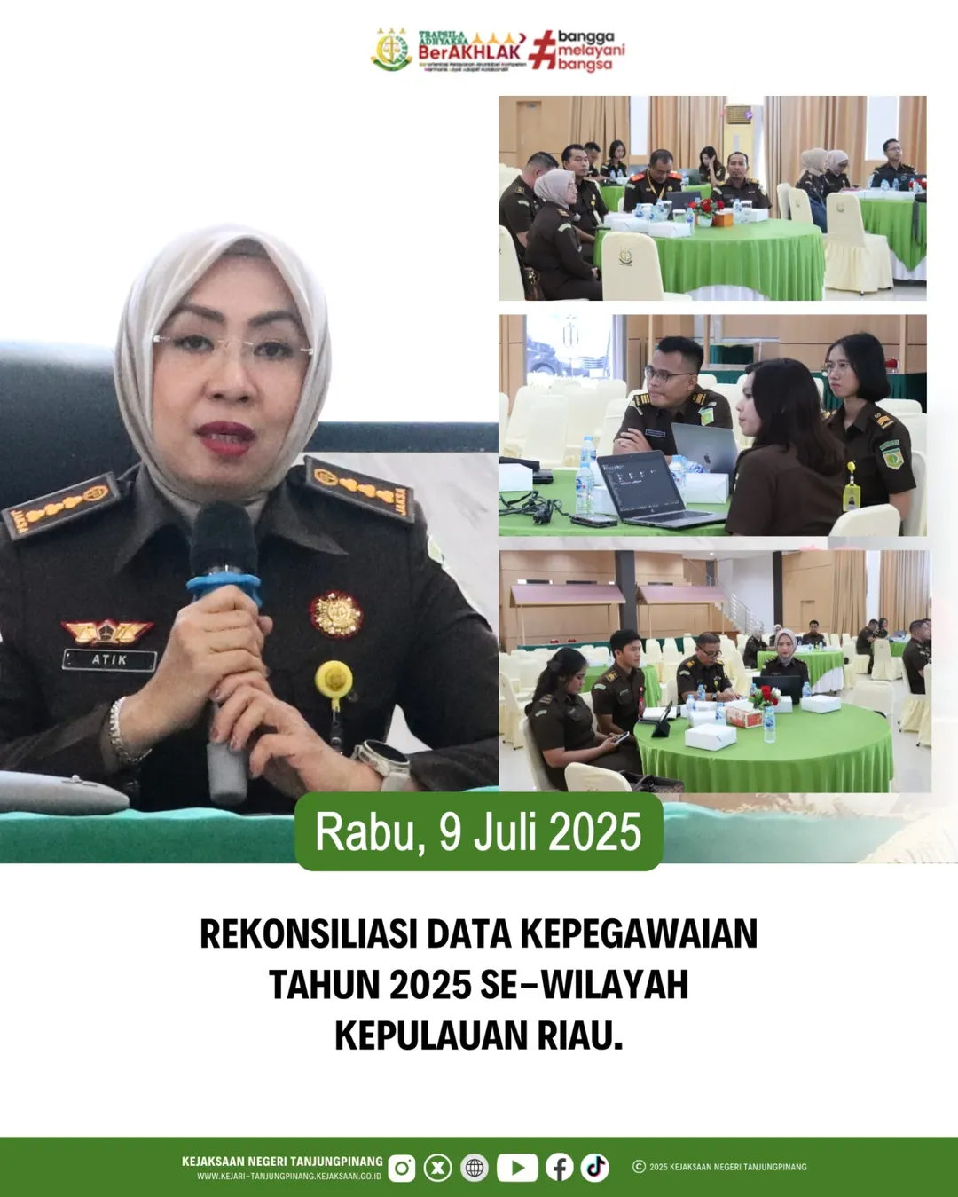 Rekonsiliasi Data Kepegawaian Tahun 2025 SE-Wilayah Kepulauan Riau