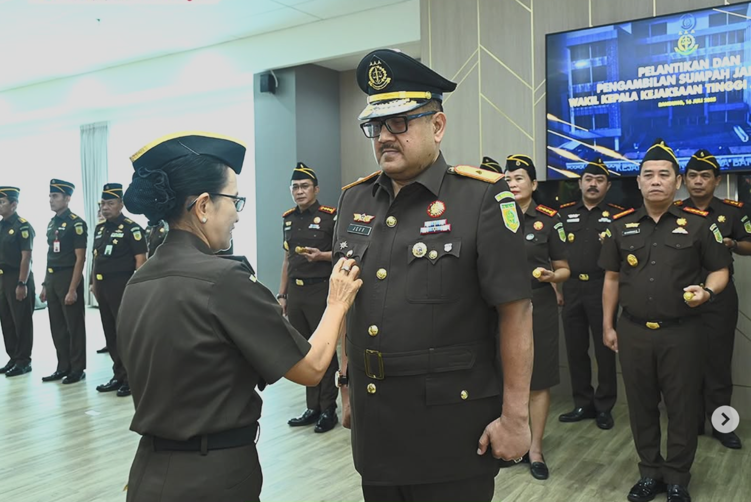 Pengambilan sumpah jabatan dan pelantikan Wakil Kepala Kejaksaan Tinggi Jawa Barat