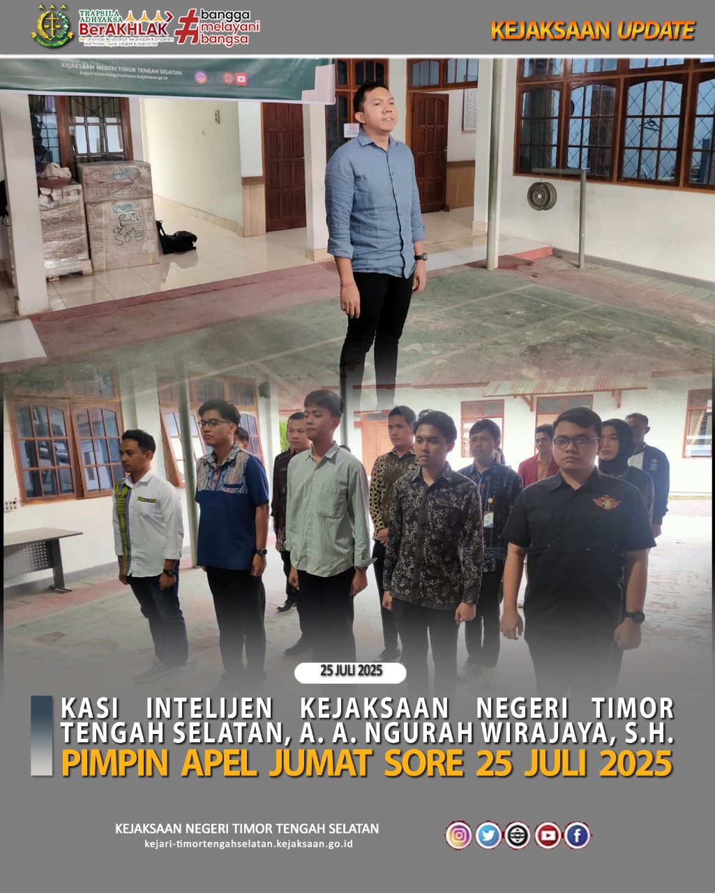 Giat Apel Sore Yang Diikuti Oleh Seluruh Pegawai Dan PPNPN