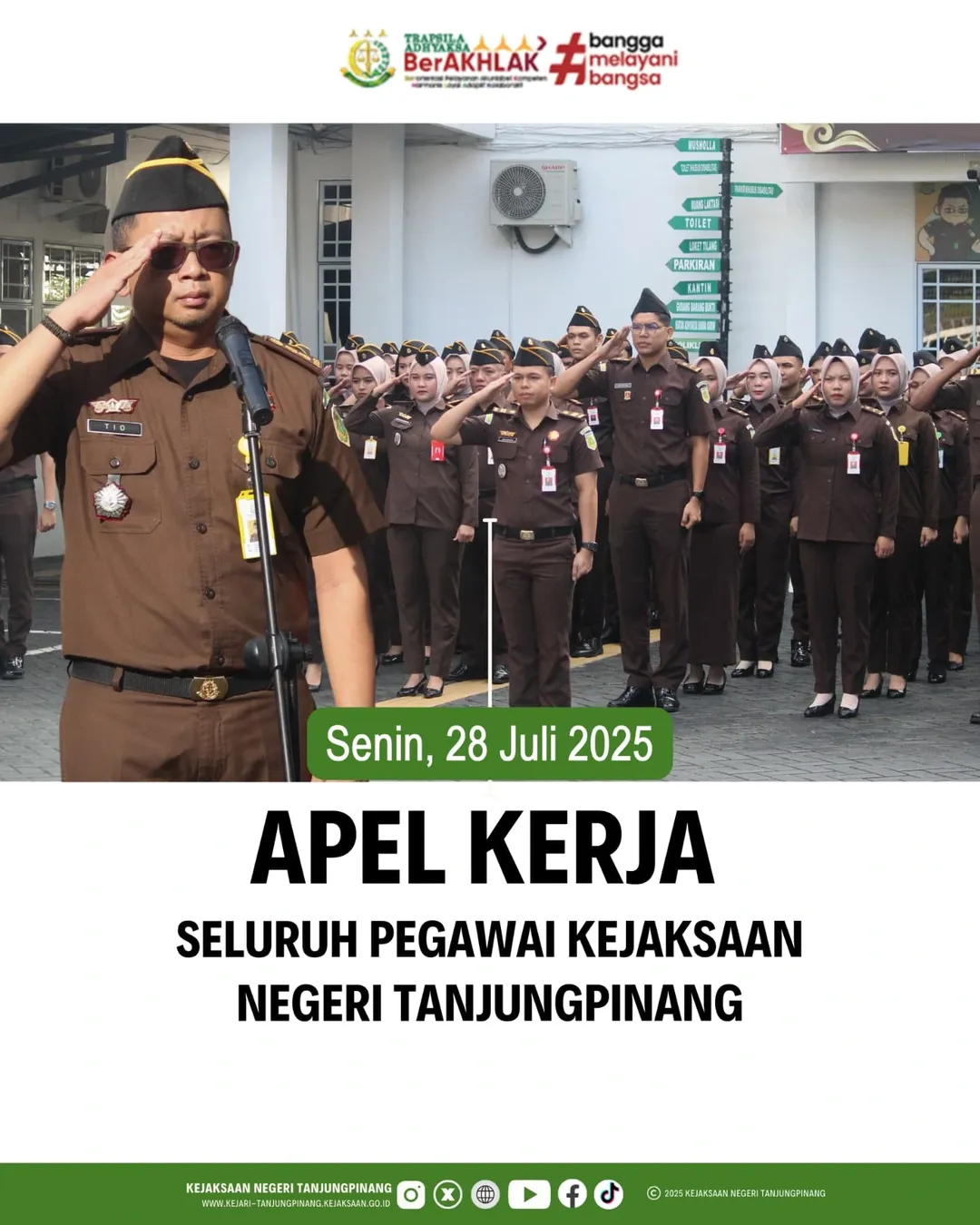 Apel Kerja Seluruh Pegawai Kejaksaan Negeri Tanjungpinang