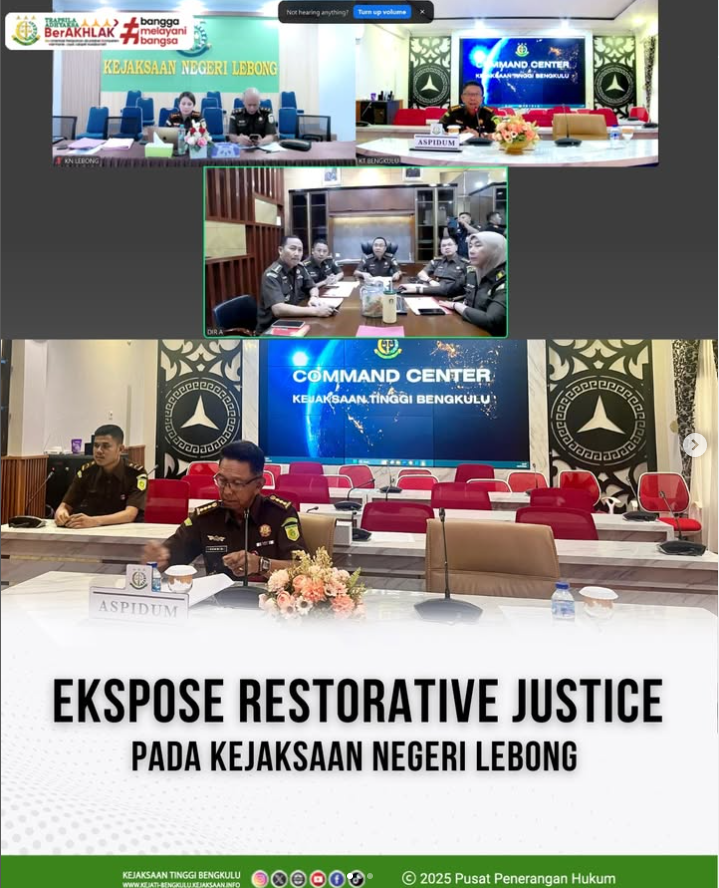 Ekspose Restoratif Justice Perkara Tindak Pidana Penganiayaan Tersangka Pauzi Nanjaya alias Pauzi Bin Mardinus.