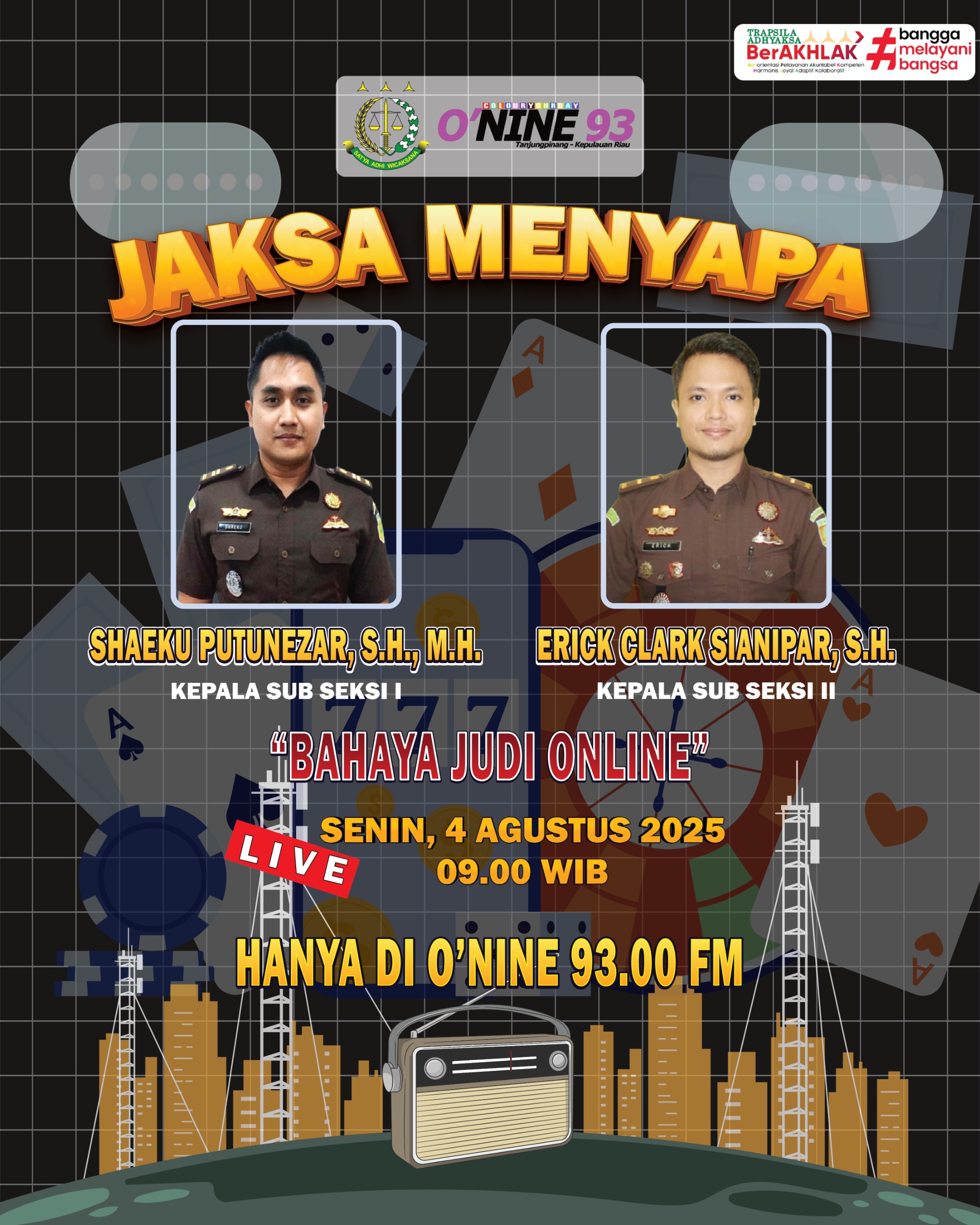 JAKSA MENYAPA DI ONINE FM
