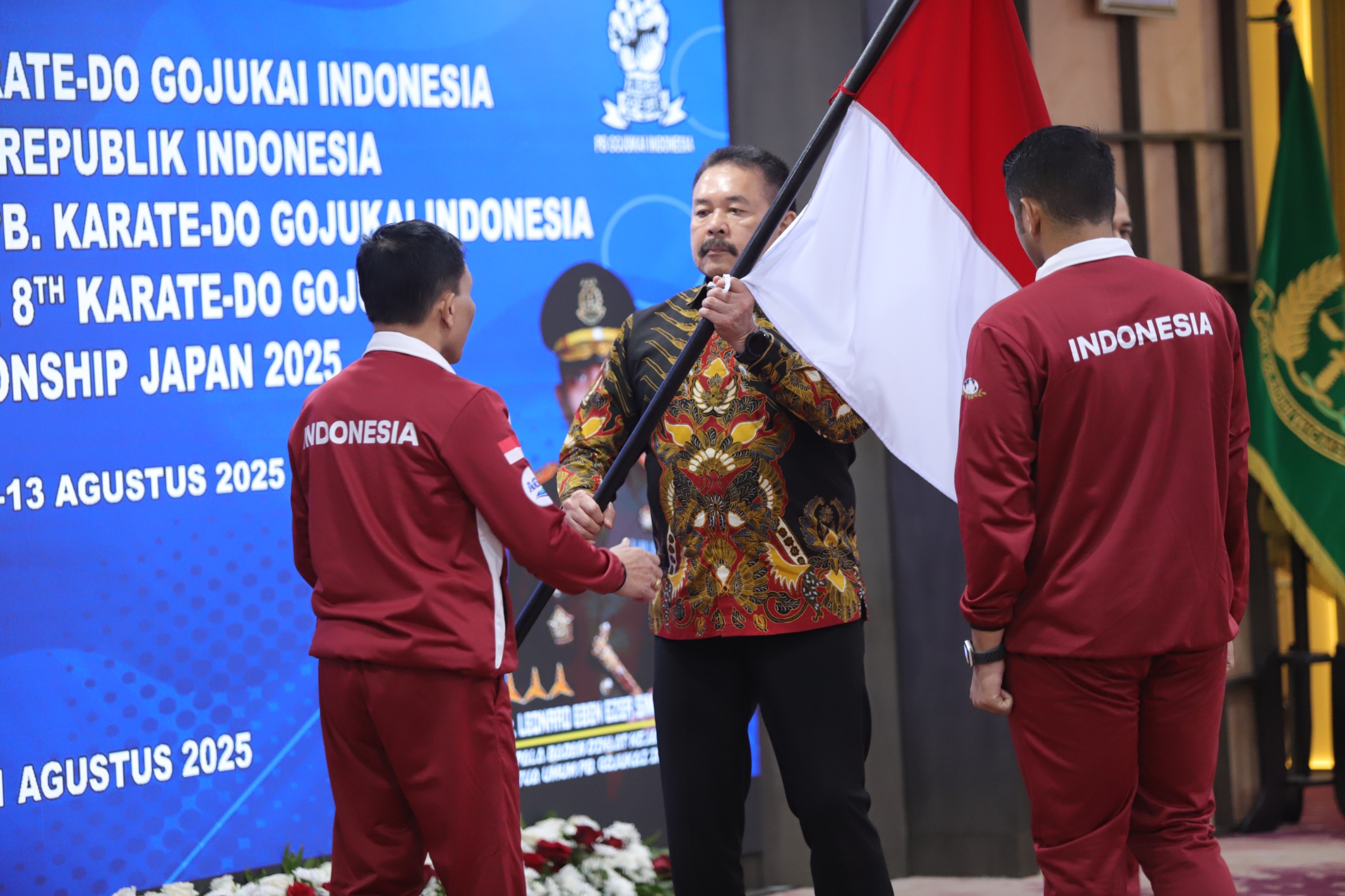 Arahan Strategis Jaksa Agung Pelepasan Kontingen Karate-Do Gojukai Indonesia ke Global Championships Japan 2025