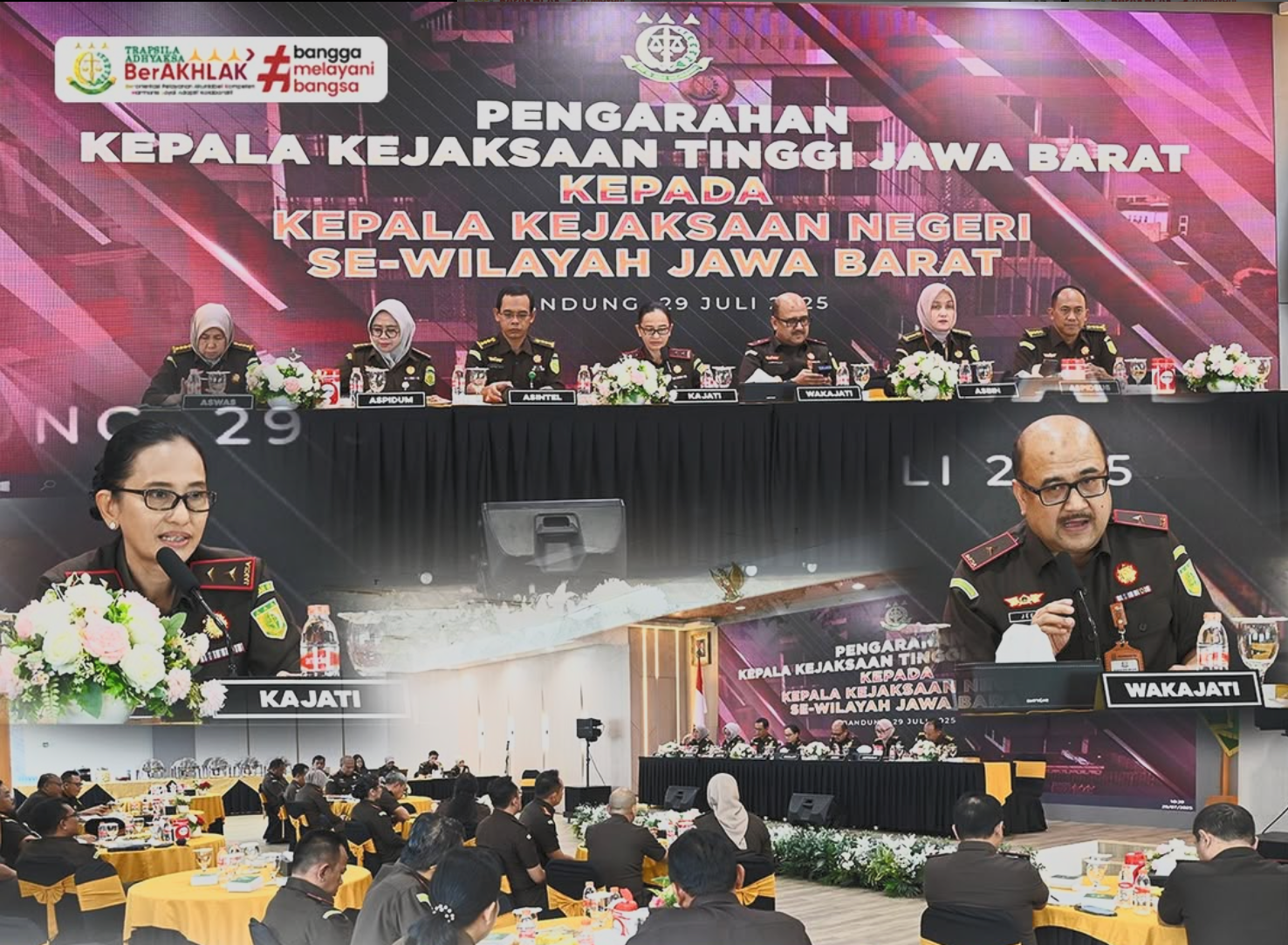 Kepala Kejaksaan Tinggi Jawa Barat memberikan pengarahan kepada seluruh Kepala Kejaksaan Negeri se-Wilayah Jawa Barat
