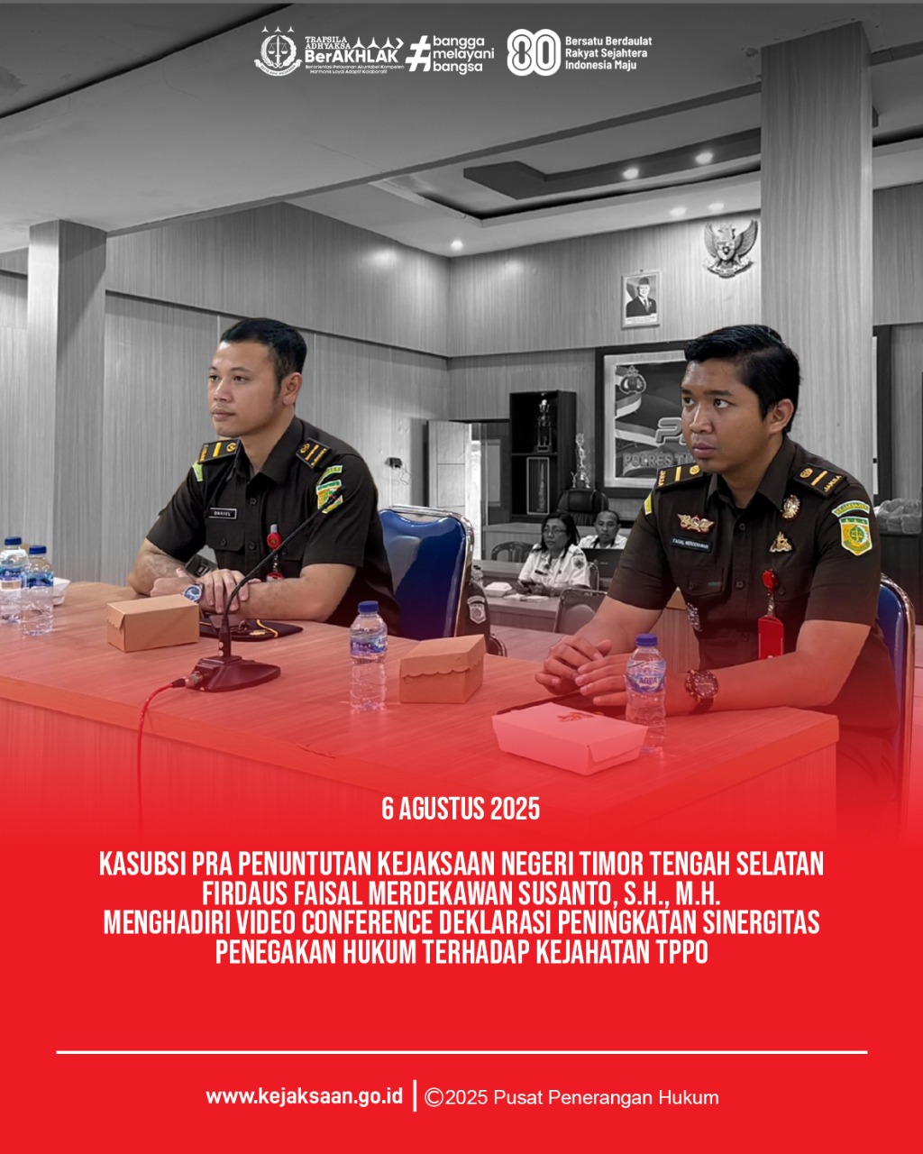 Deklarasi Peningkatan Sinergitas Penegakan Hukum Terhadap Kejahatan Tindak Pidana Perdagangan Orang TPPO)
