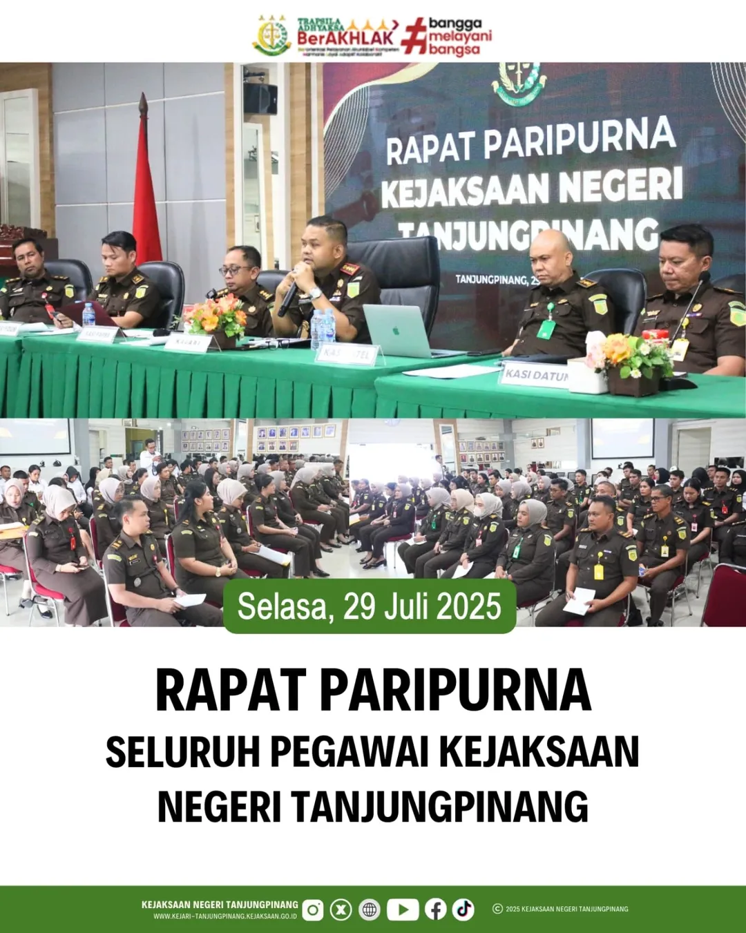 Rapat Paripurna Seluruh Pegawai Kejaksaan Negeri Tanjungpinang