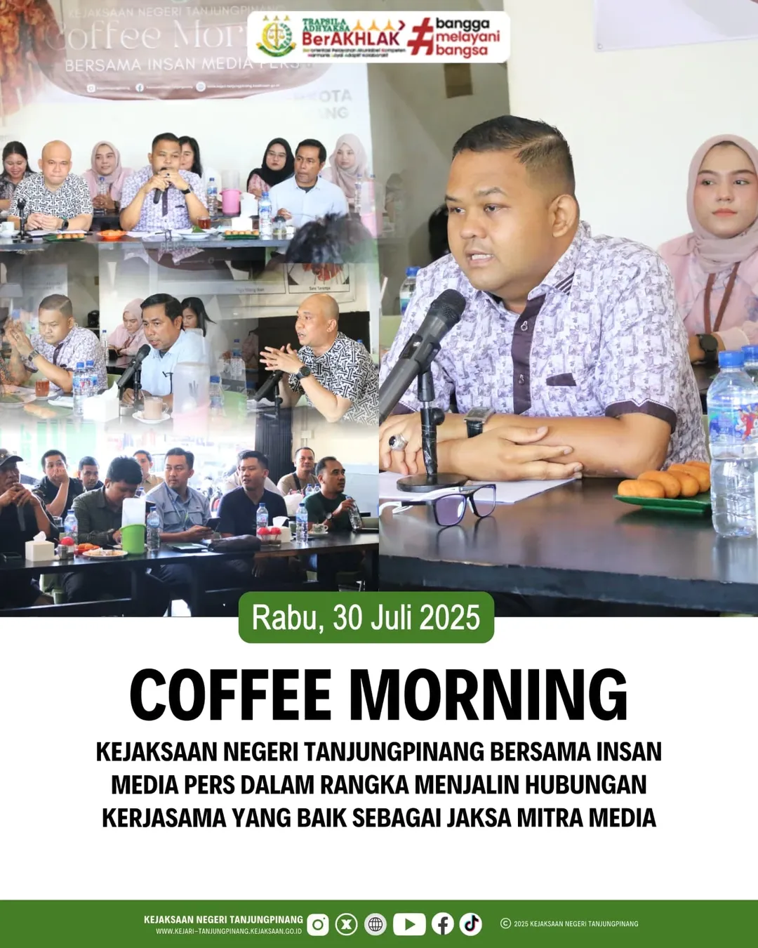 Coffe Morning Kejaksaan Negeri Tanjungpinang Bersama Insan Media Pers
