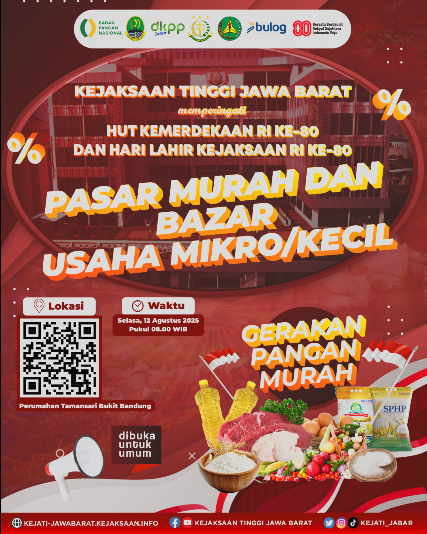 Pasar Murah dan Bazar Usaha MikroKecil Kejati Jabar