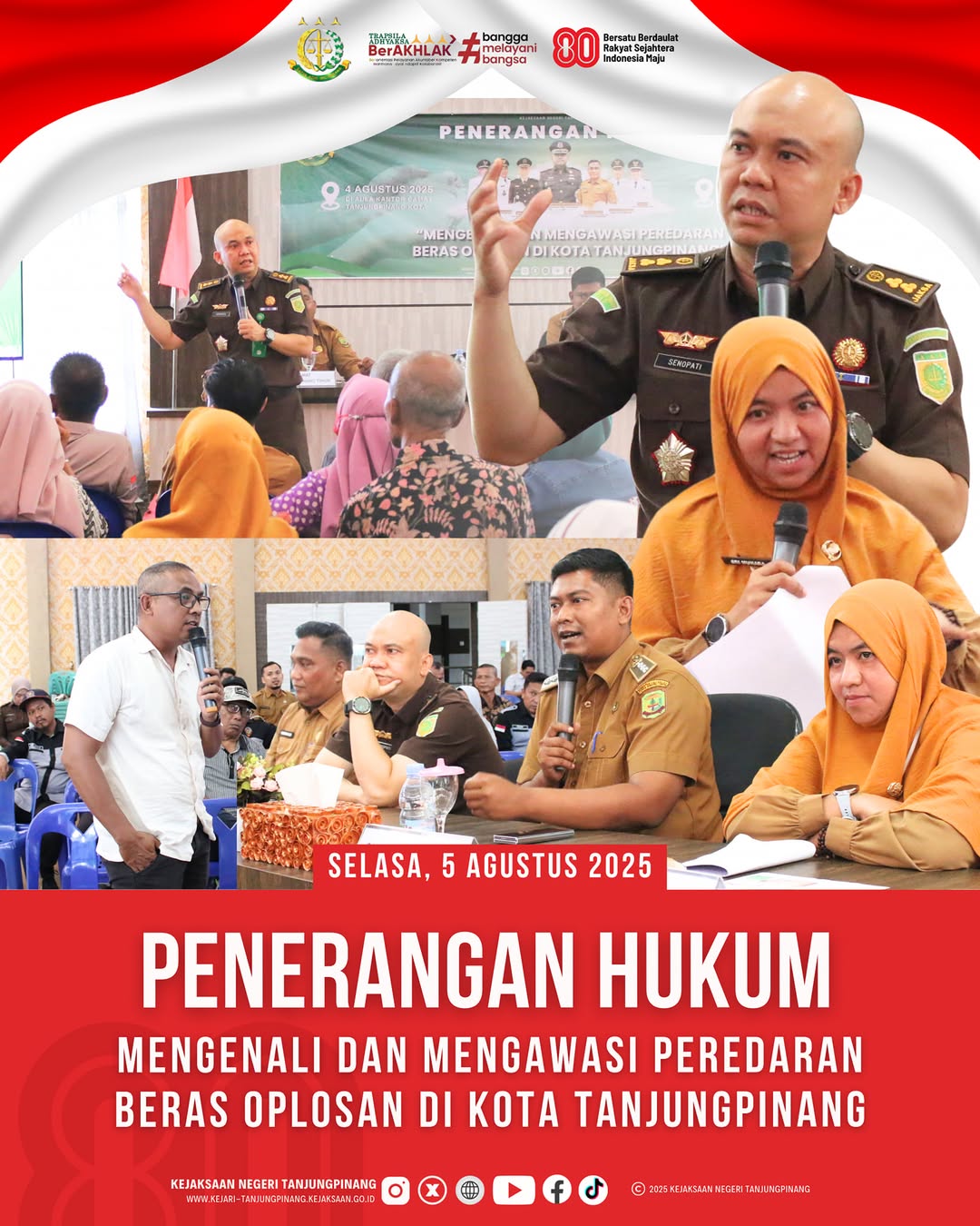 Penerangan Hukum Mengenali dan Mengawasi Peredaran Beras Oplosan di Kota Tanjungpinang