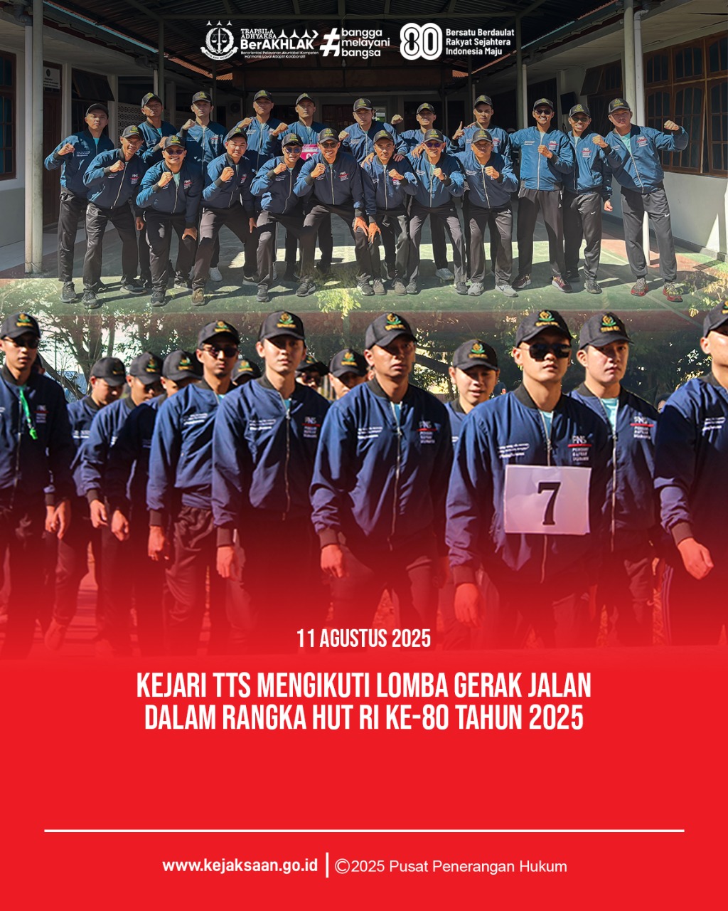 Lomba Gerak Jalan Dalam Rangka Menyambut HUT RI ke 80