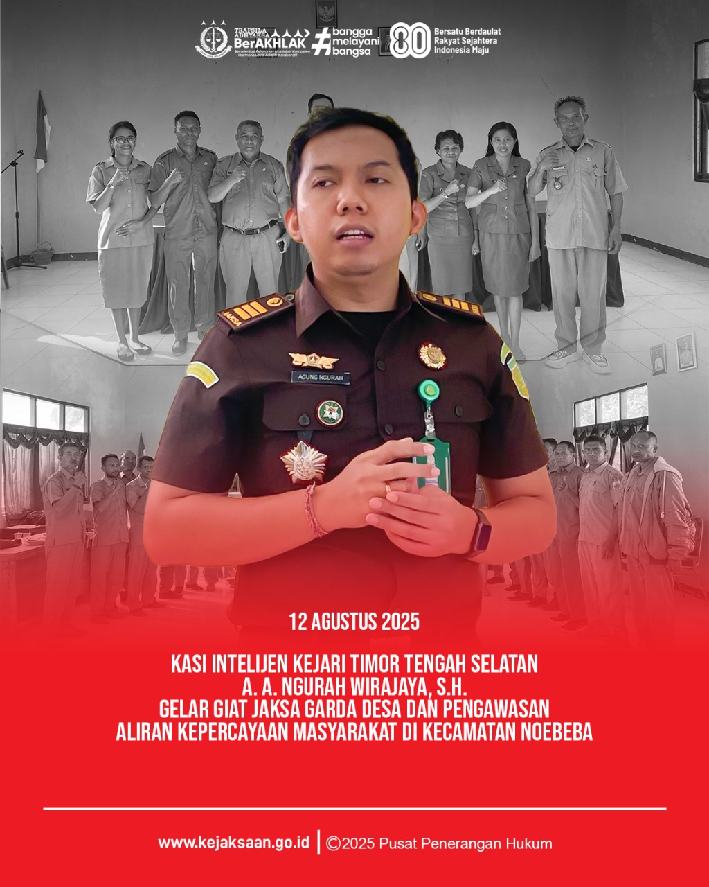 Kegiatan Jaksa Garda Desa dan Pakem di Kecamatan Noebeba