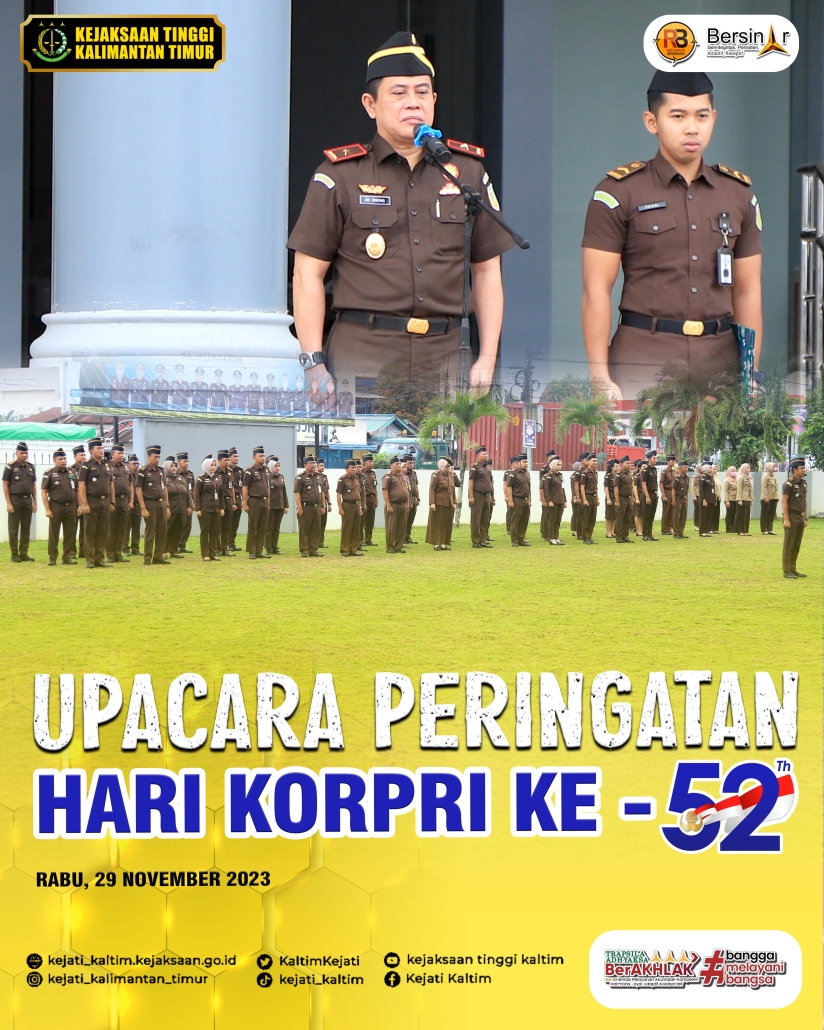 Upacara Peringantan Hari KORPRI Ke – 52
