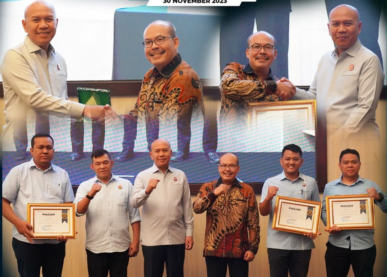 KEJATI JABAR DAN 25 KEJAKSAAN NEGERI DI JAWA BARAT TERIMA PENGHARGAAN DARI BPJS KESEHATAN WILAYAH JAWA BARAT ATAS PERAN AKTIF TERHADAP PENEGAKAN KEPATUHAN PROGRAM JAMINAN KESEHATAN NASIONAL DI TAHUN 2023