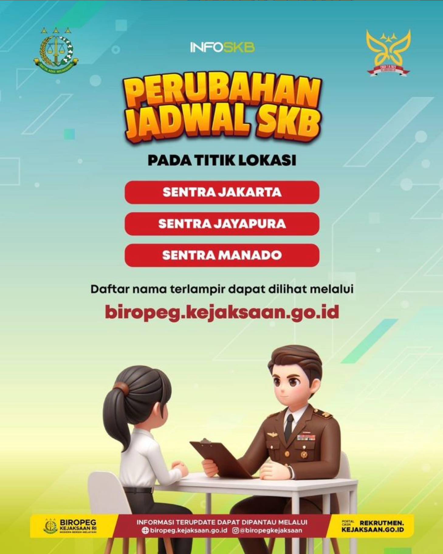 PERUBAHAN JADWAL SKB