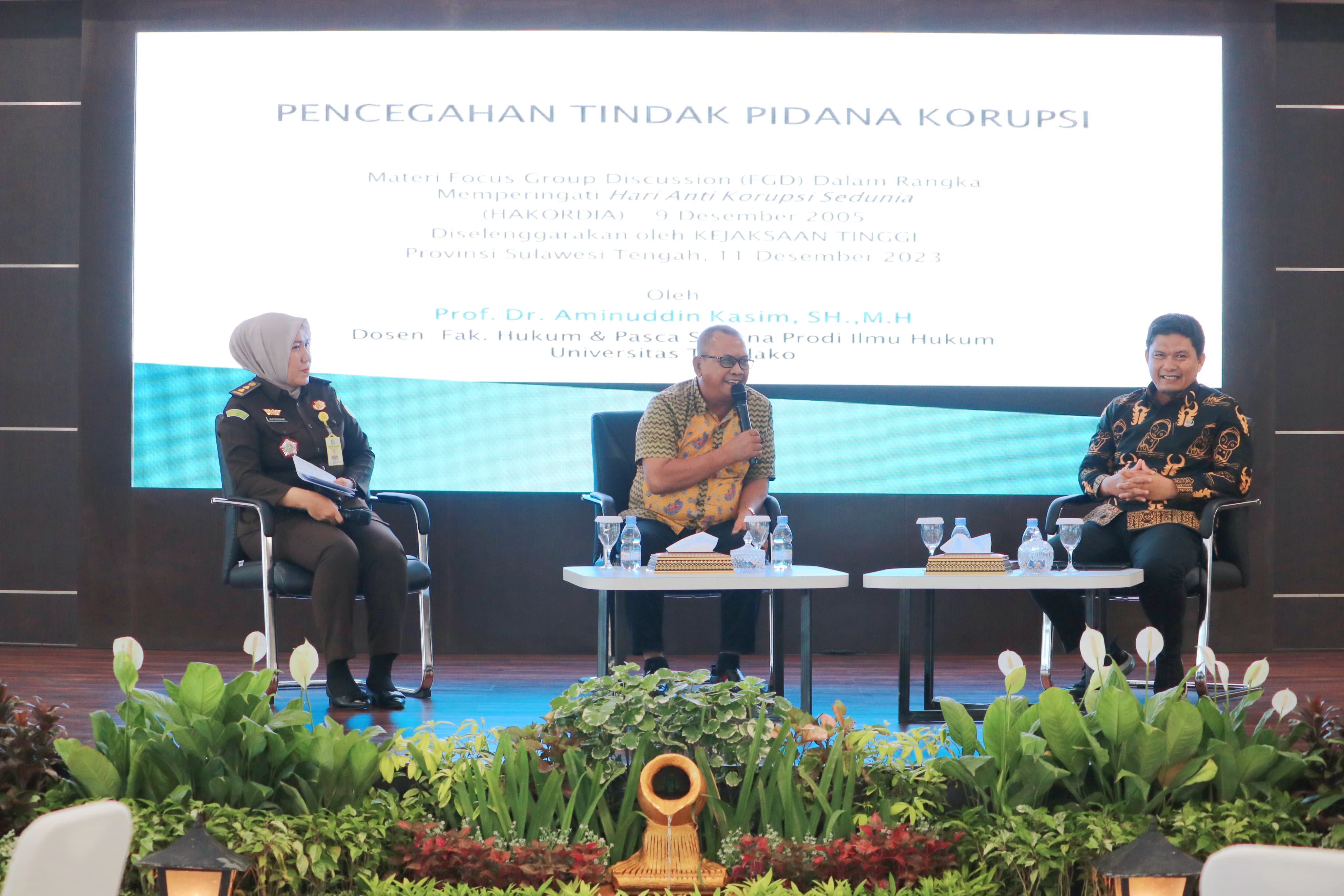 KEJATI SULTENG MENGGELAR FGD DALAM RANGKA HAKORDIA 2023