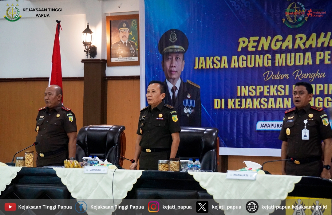 Inspeksi Pimpinan di wilayah hukum Kejaksaan Tinggi Papua