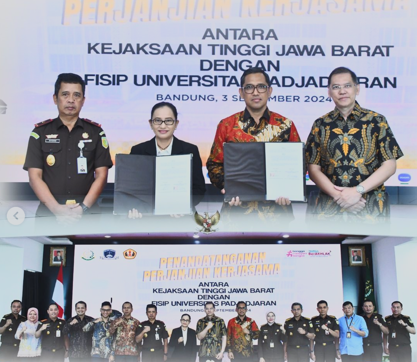 Kajati Jabar melakukan Perjanjian Kerja Sama dengan FISIP Universitas Padjajaran