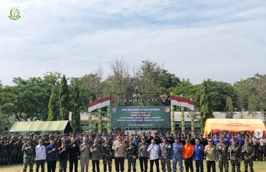ASWAS KEJATI SULTENG HADIRI PENUTUPAN KESIAPSIAGAAN PENANGGULANGAN BENCANA ALAM DI WILAYAH PROVINSI SULAWESI TENGAH