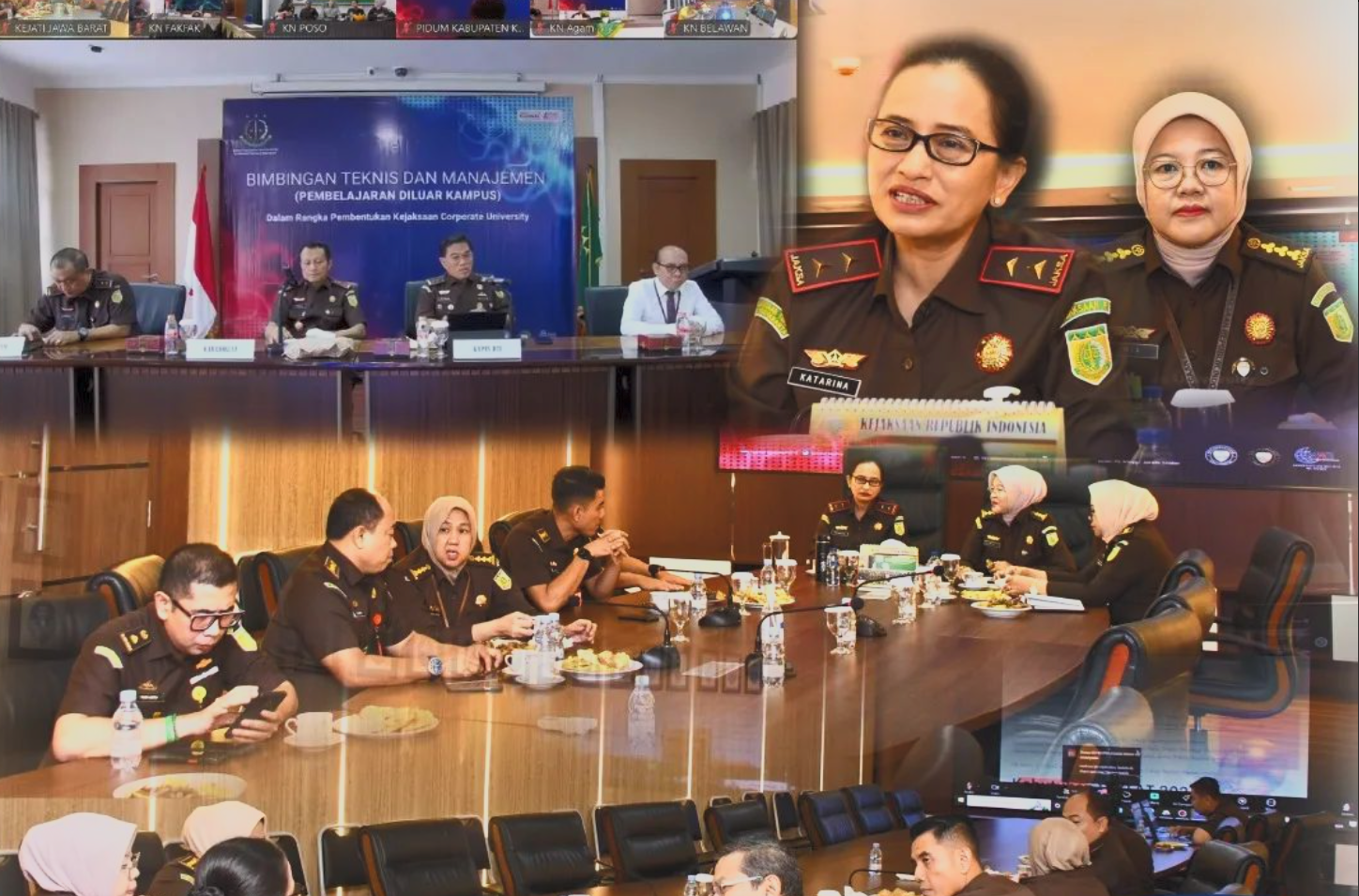 Kajati jabar ikuti kegiatan Webinar Bimbingan Teknis Manajemen Pembelajaran diluar kampus) dalam rangka Pembentukan Kejaksaan Coorporate University