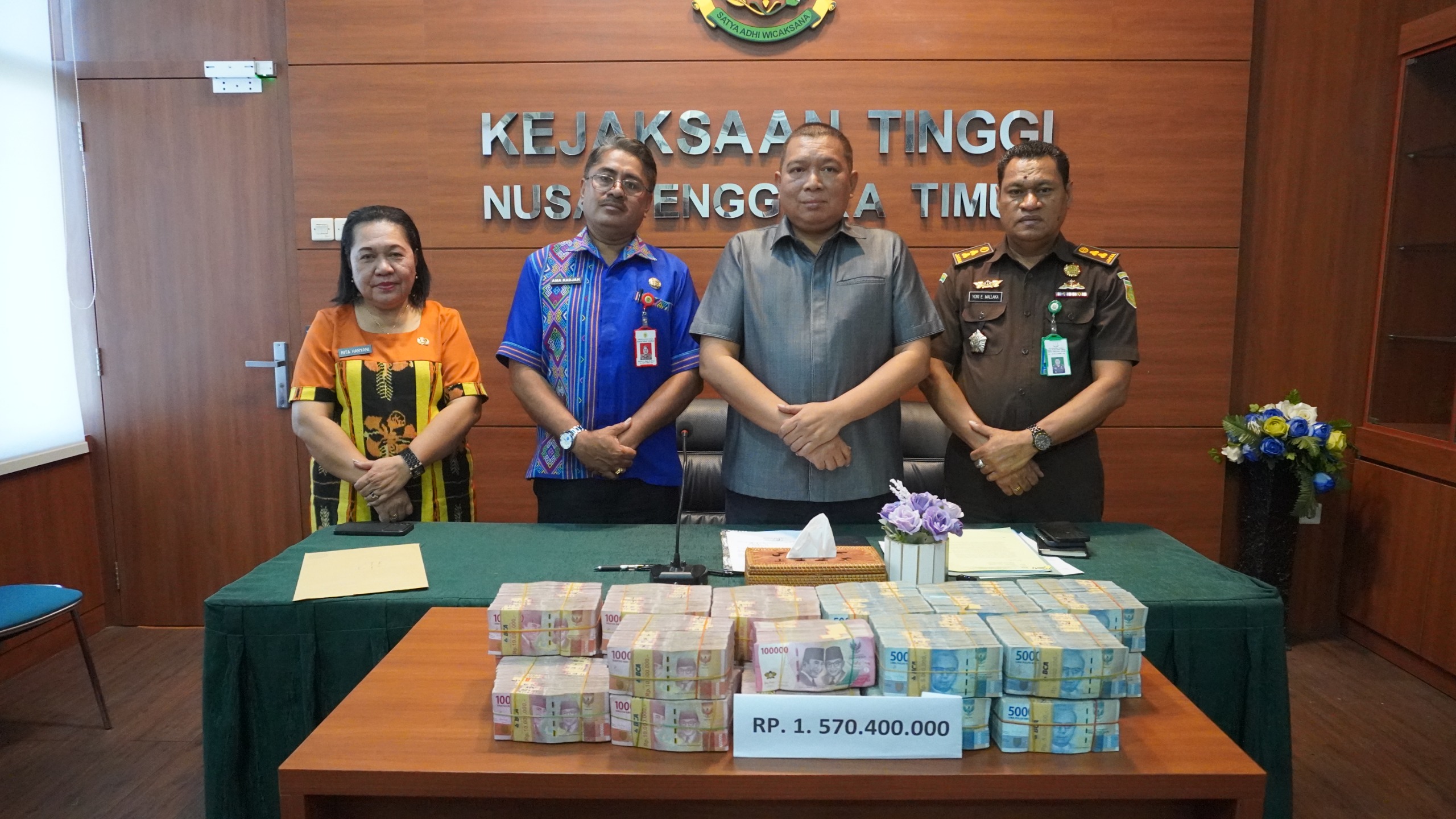 Intelijen Kejati NTT Berhasil Pulihkan Kerugian Keuangan Negara  Daerah Kota Kupang Rp 1,57 Miliar dari Mark Up Pembayaran DPRD Kota Kupang